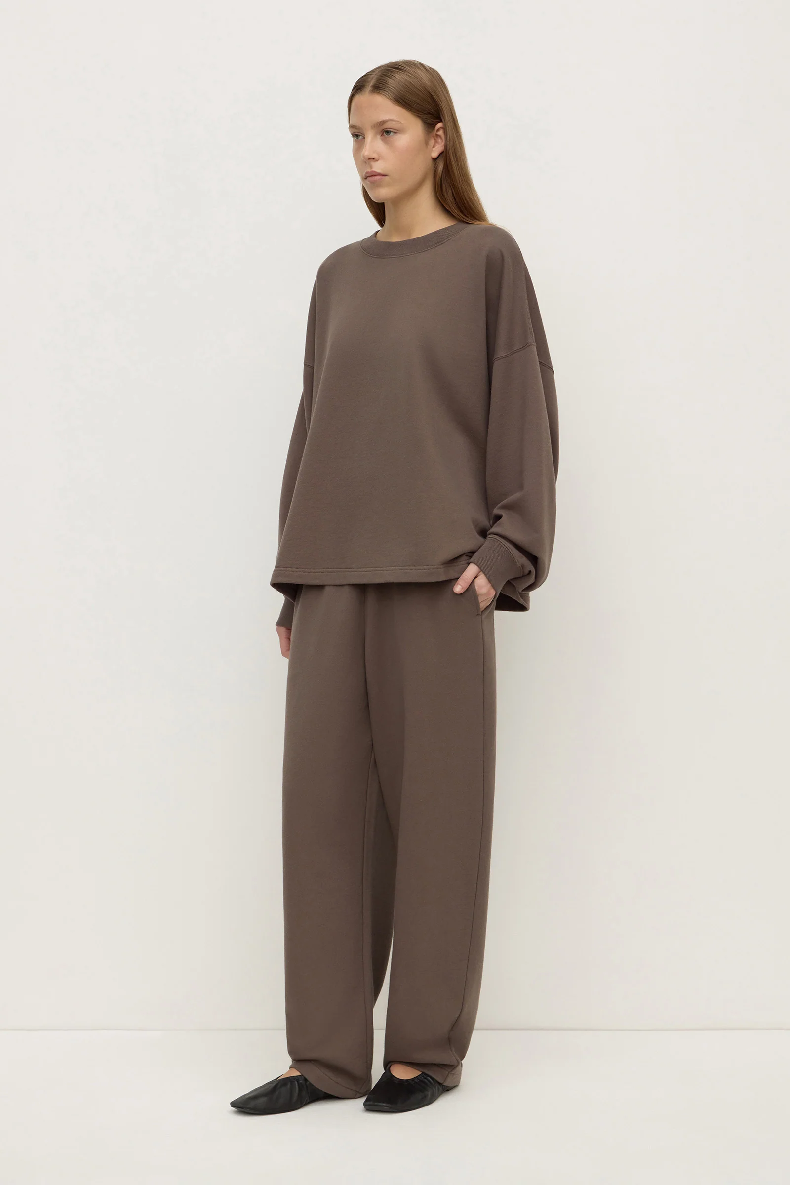 Brushed Cotton Lounge Sweater - Image 3