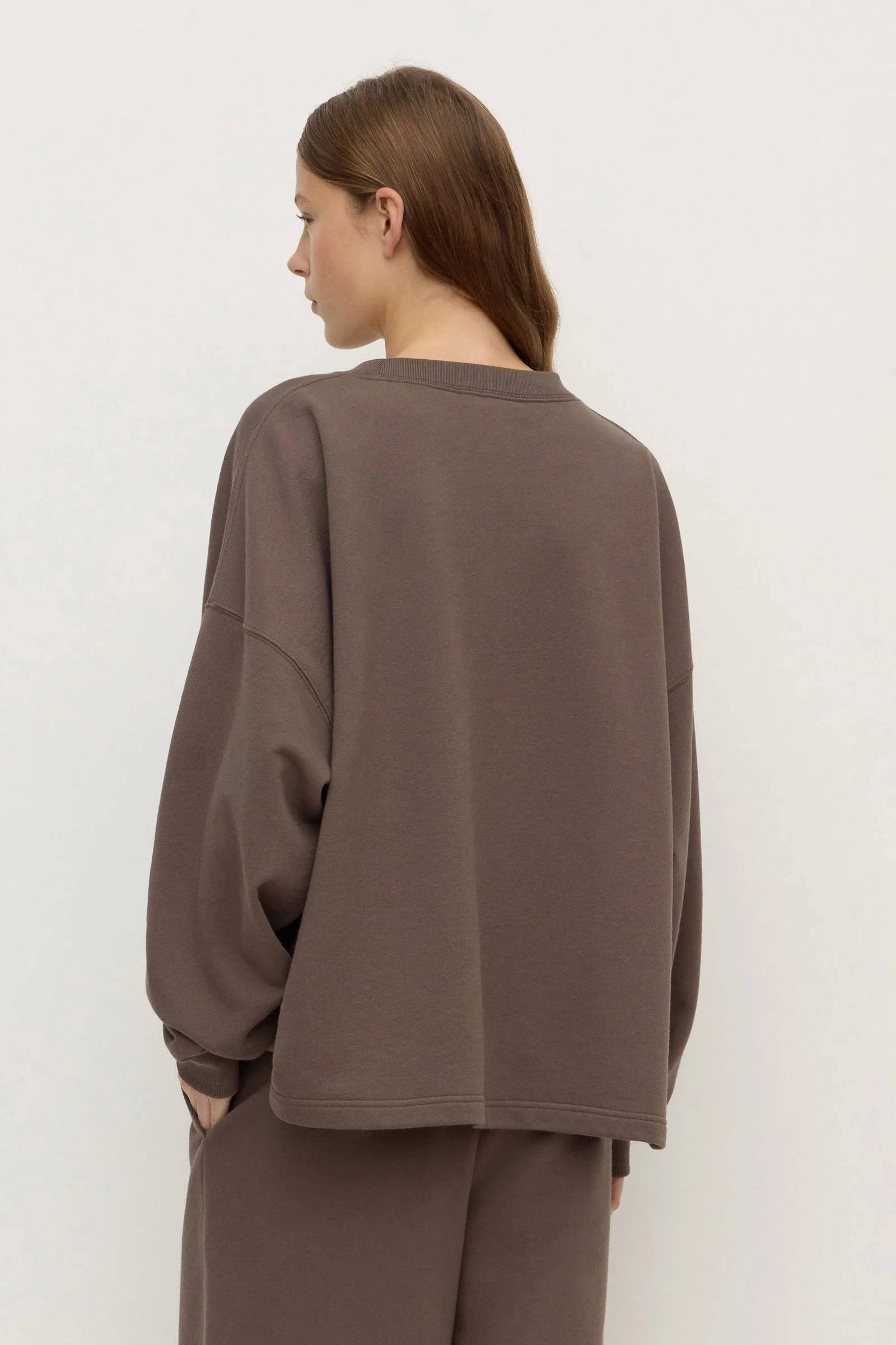 Brushed Cotton Lounge Sweater - Image 6