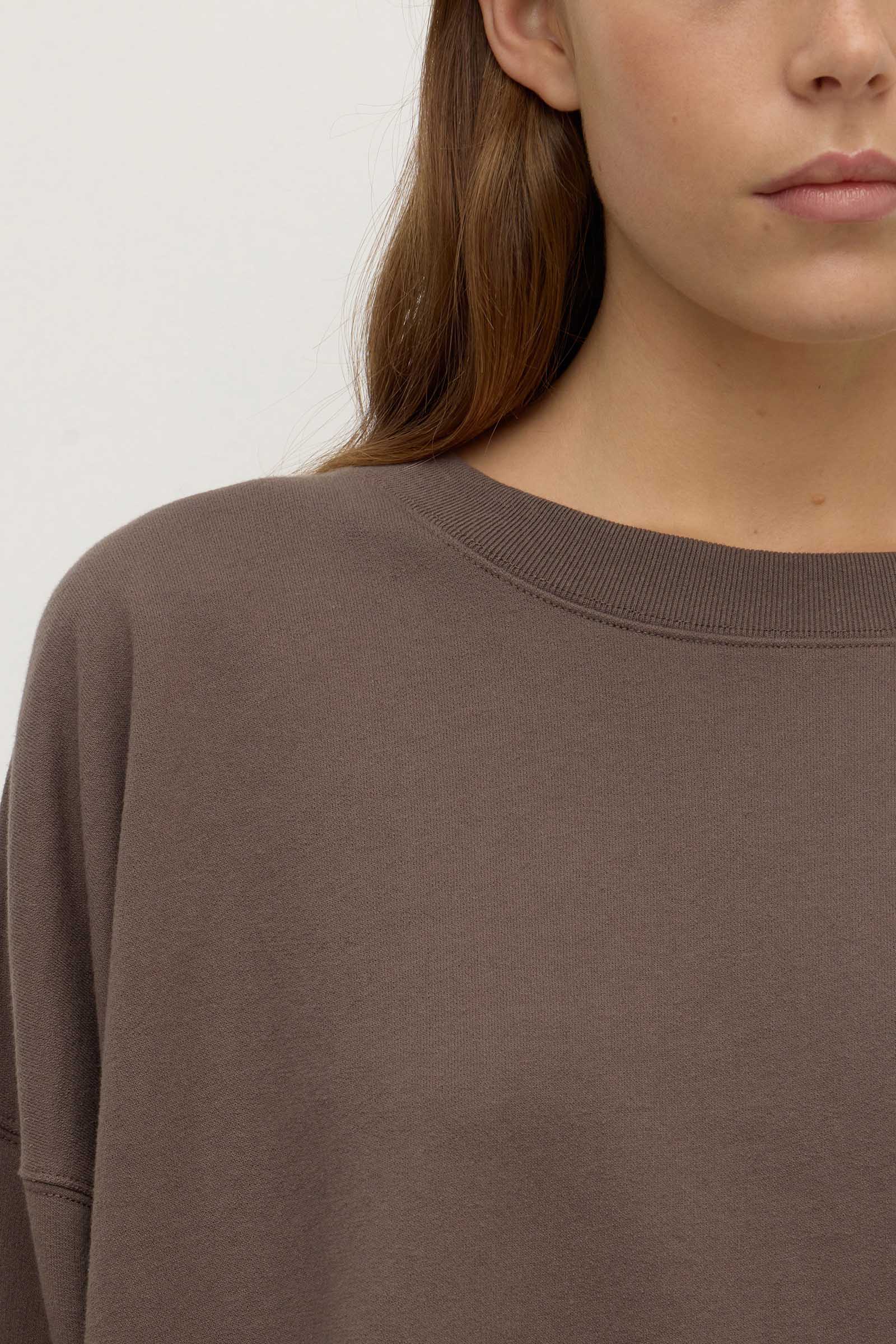 Brushed Cotton Lounge Sweater - Image 7
