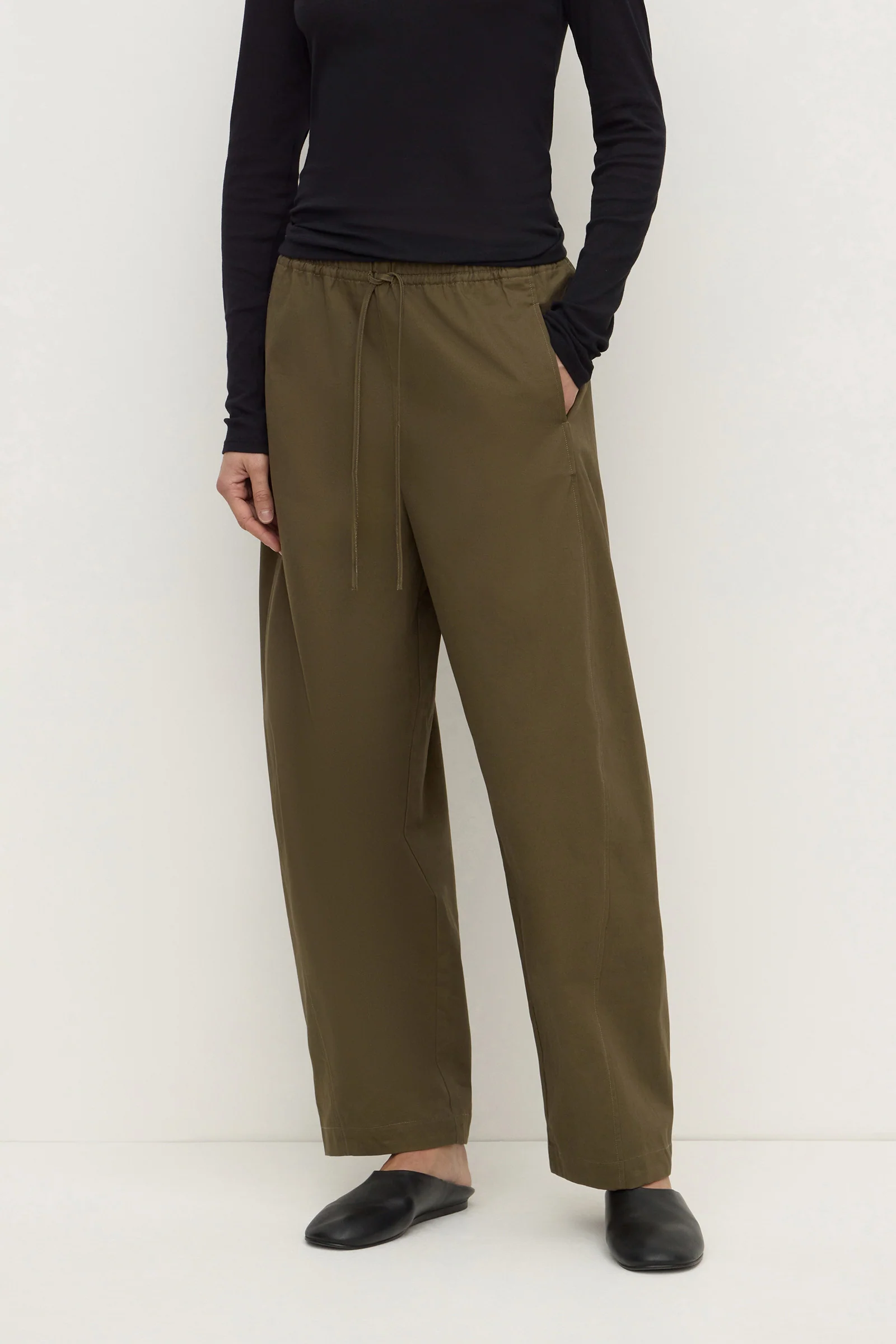 Brynn Brushed Cotton Twill Pant - Image 2