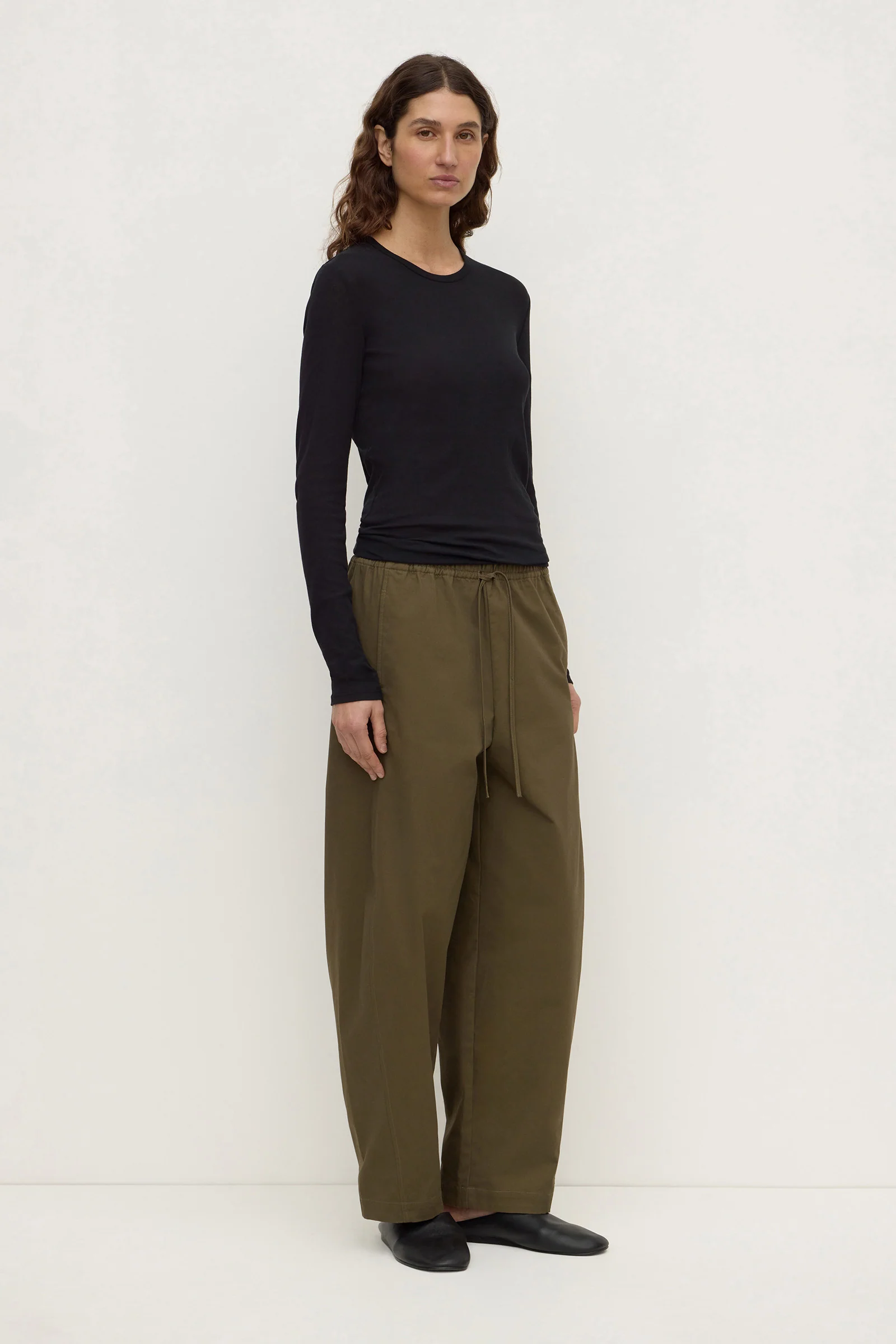 Brynn Brushed Cotton Twill Pant - Image 4