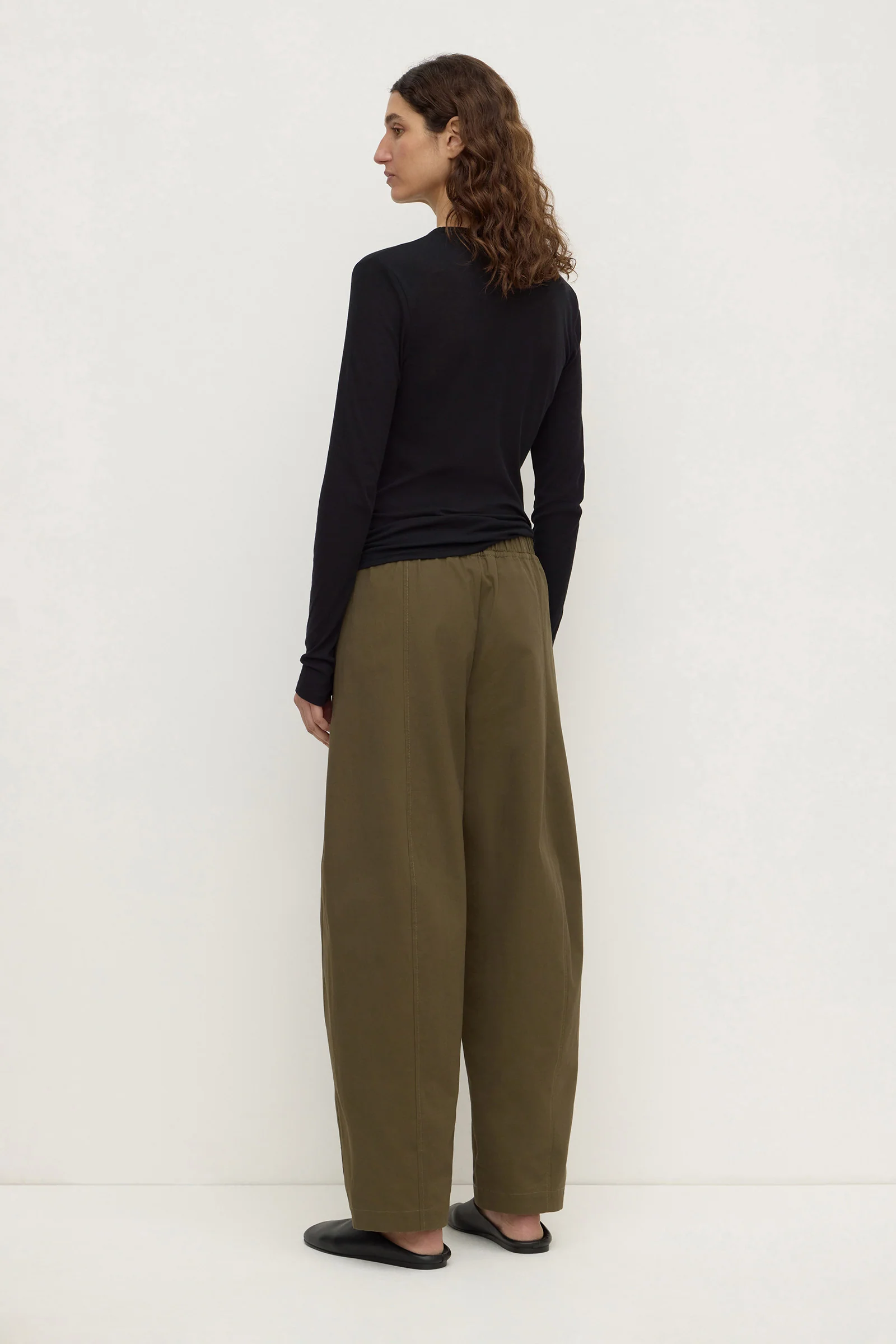 Brynn Brushed Cotton Twill Pant - Image 5