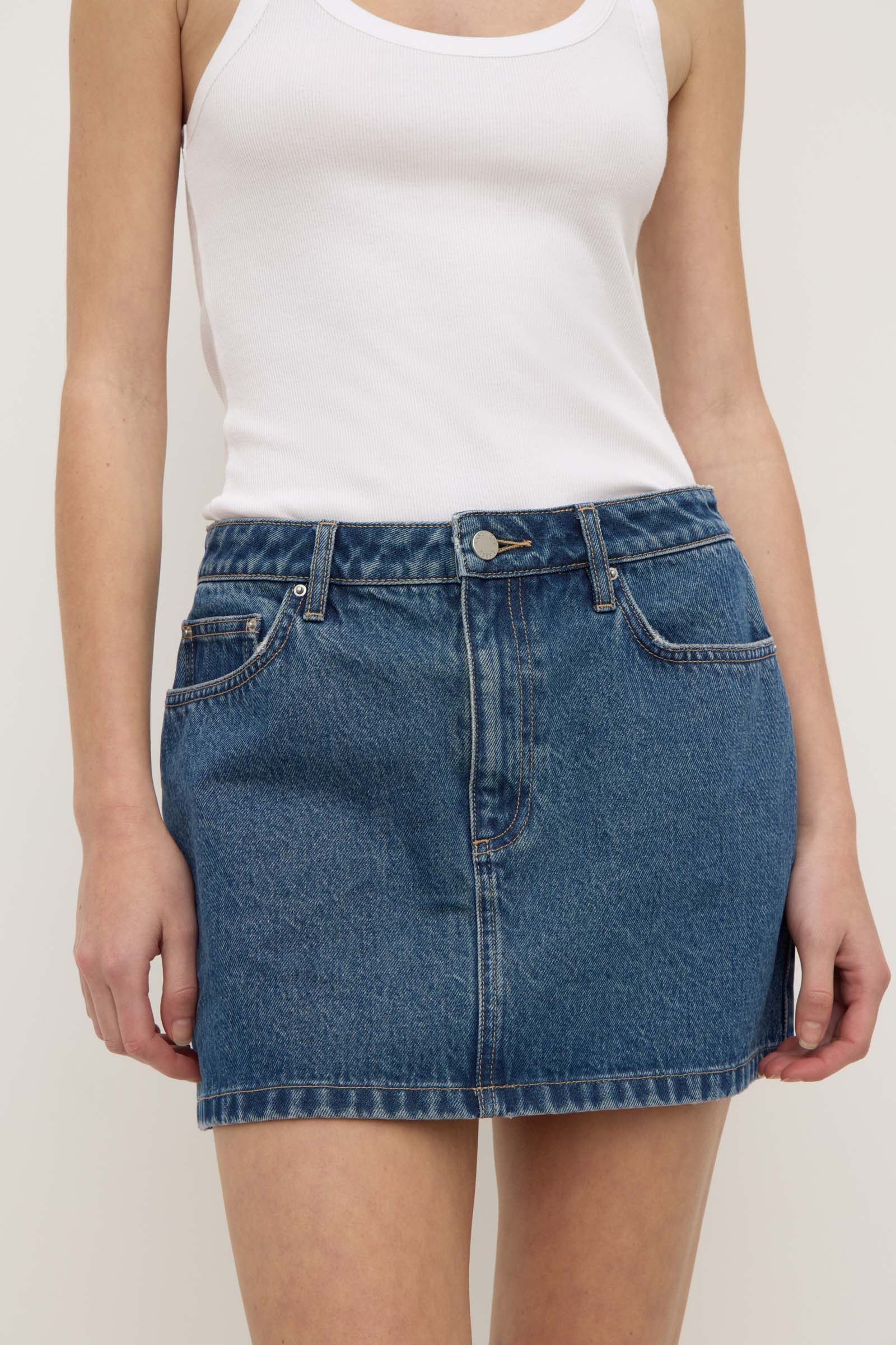Callista Denim Mini Skirt - Image 5