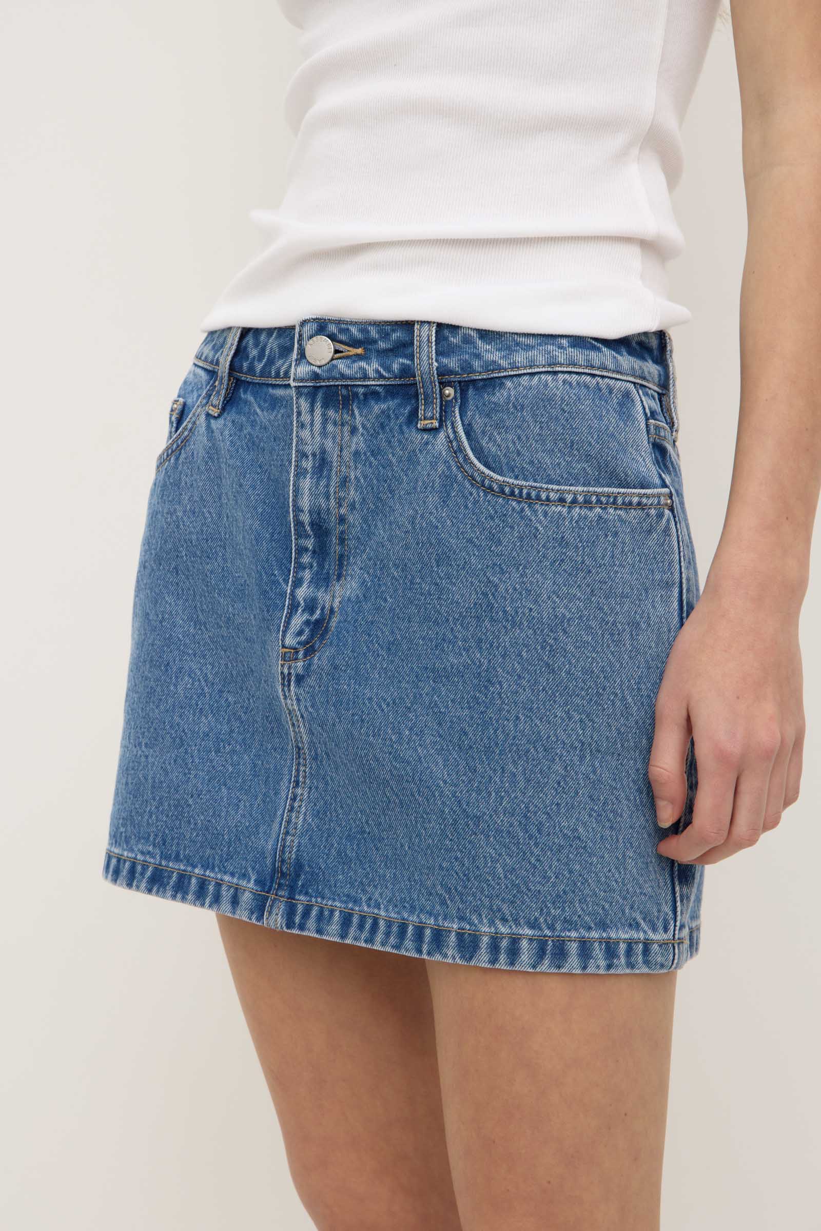 Callista Denim Mini Skirt - Image 5