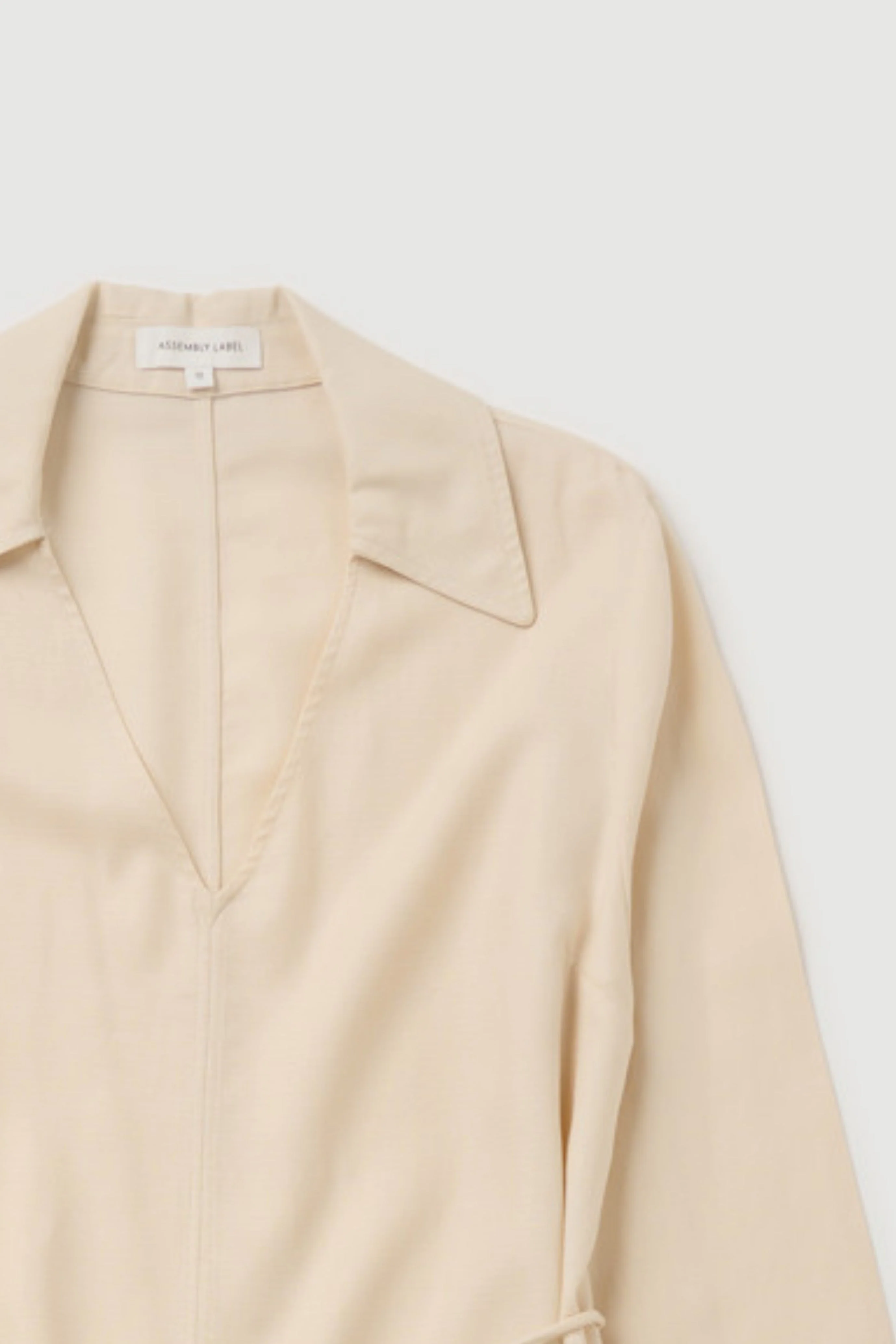 Re-Worn Womens Linen Blend Textured Dress - Image 2