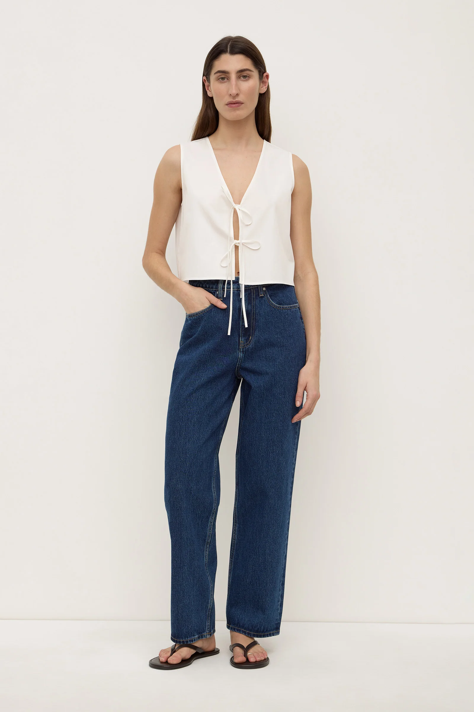 Emmy Tie Front Top - Image 3