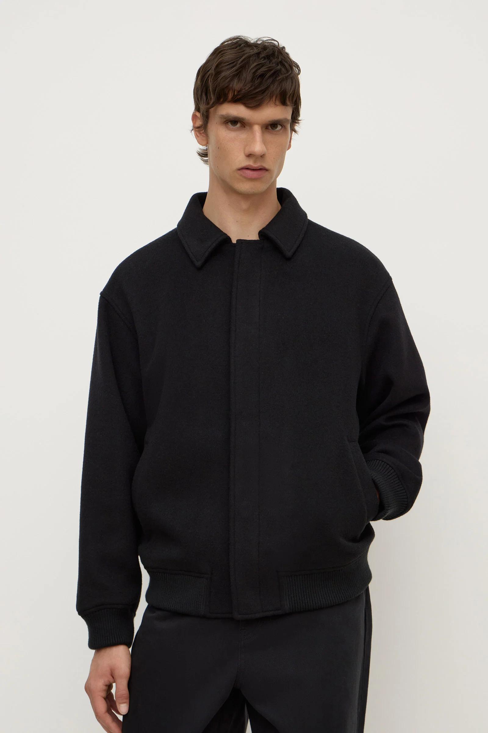 Harrington Wool Bomber Jacket - Image 2
