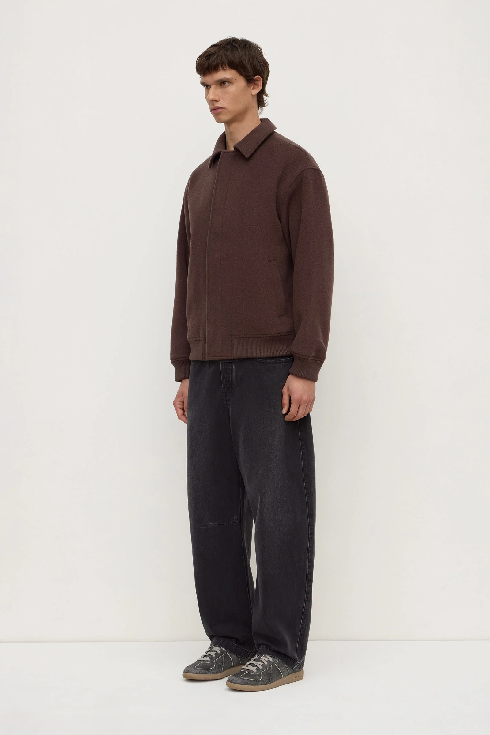Harrington Wool Bomber Jacket - Image 4