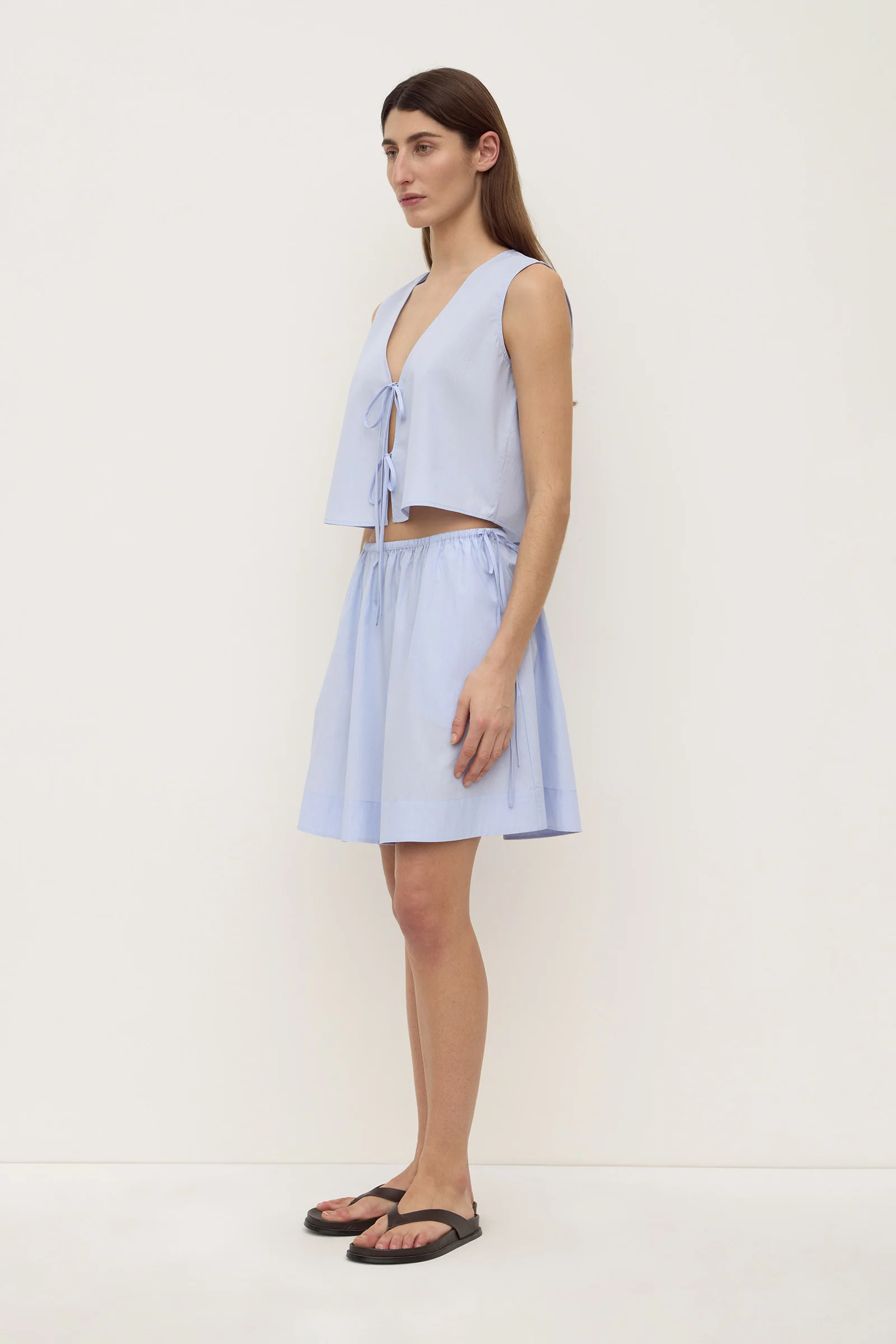 Havana Stripe Poplin Skirt - Image 3