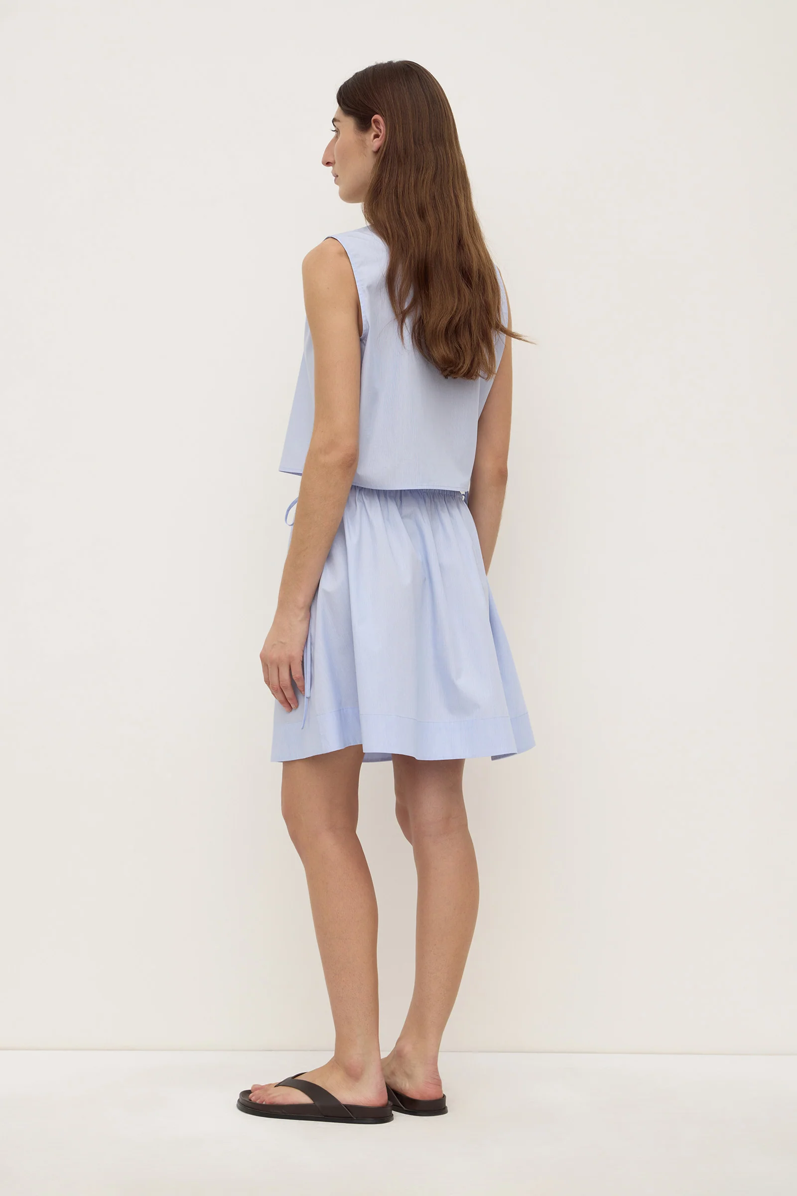 Havana Stripe Poplin Skirt - Image 6