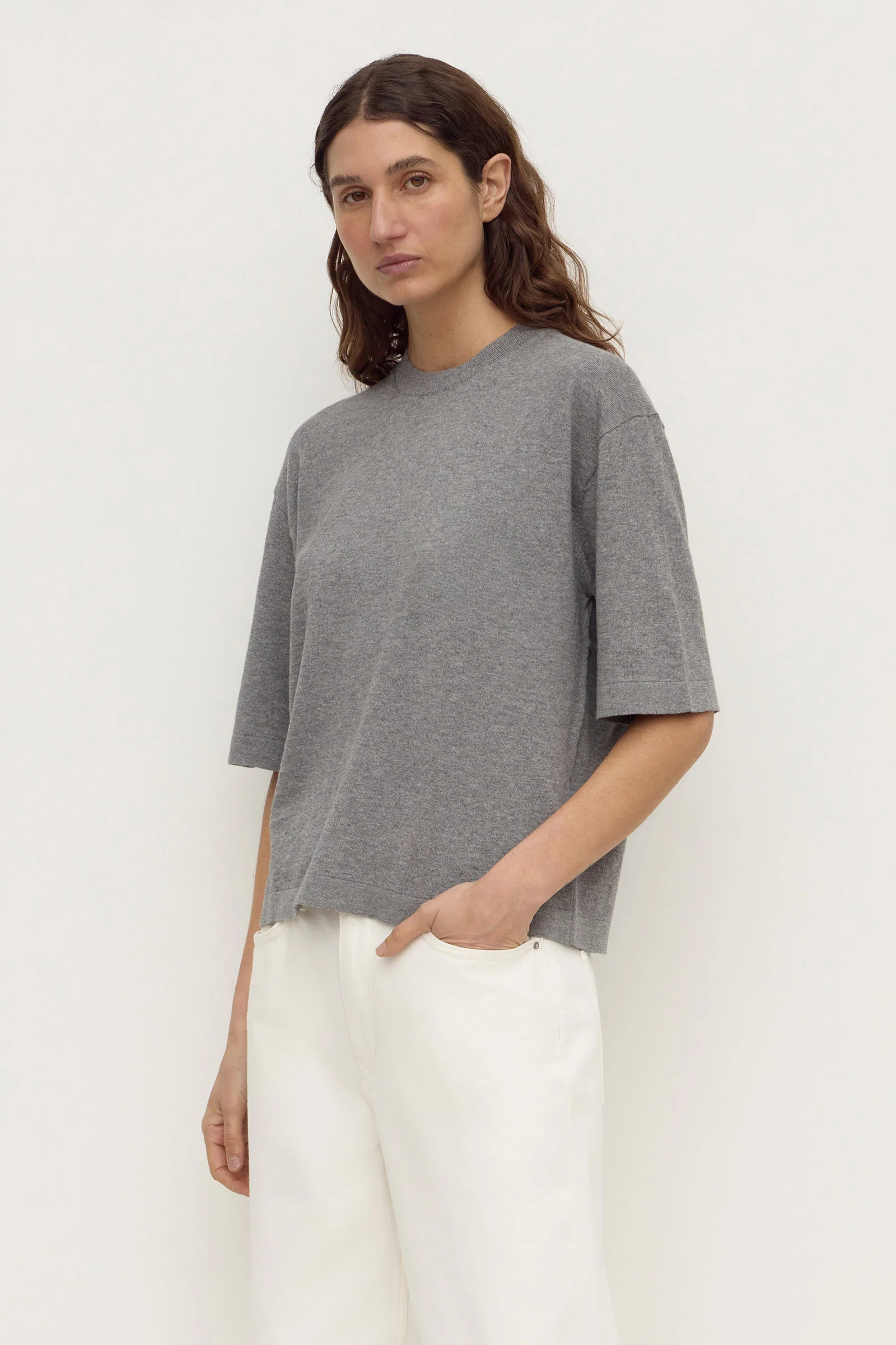 Kensy Cotton Cashmere Tee - Image 5