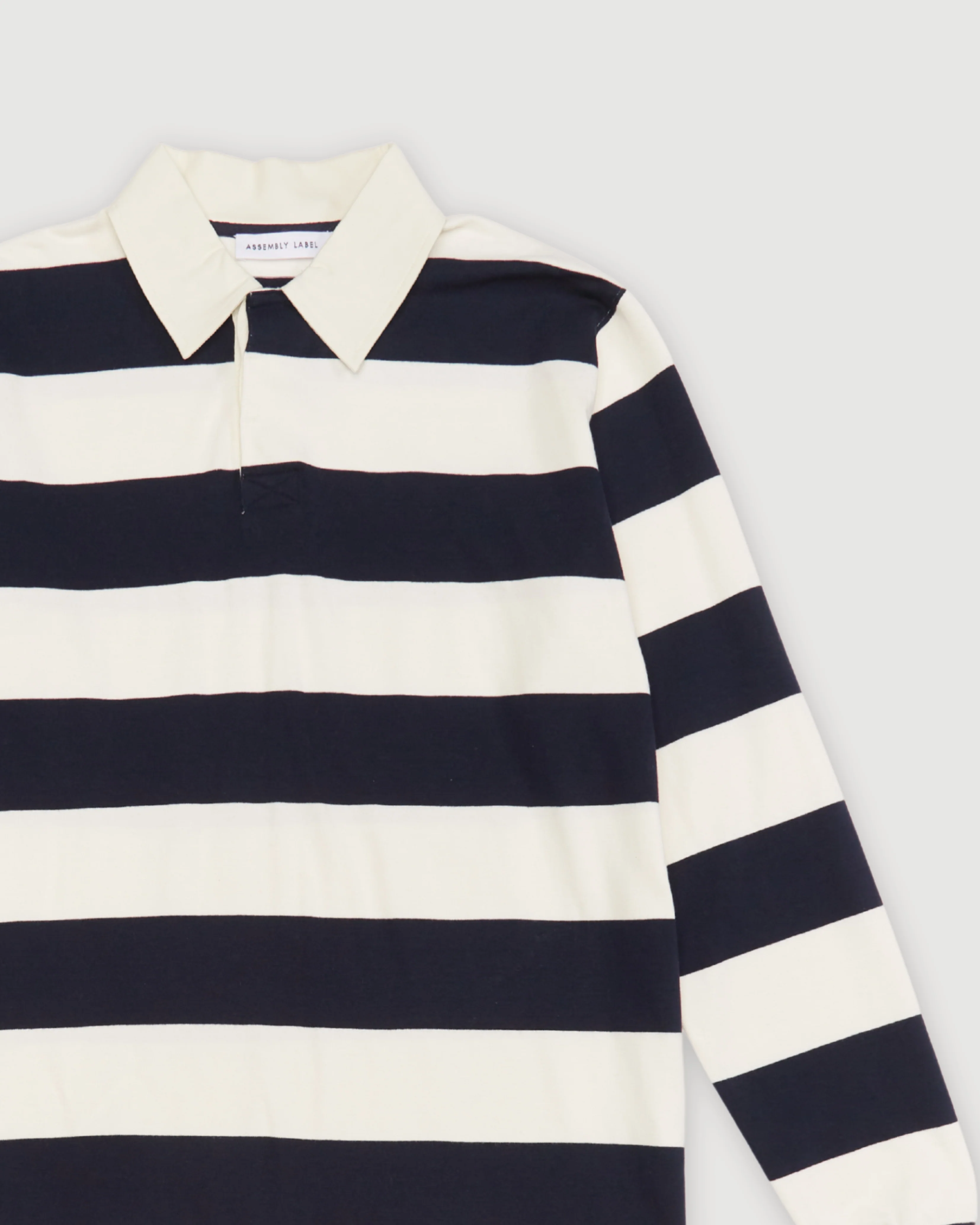 Re-Worn Mens Cotton Stripe Long Sleeve Shirt - Image 2