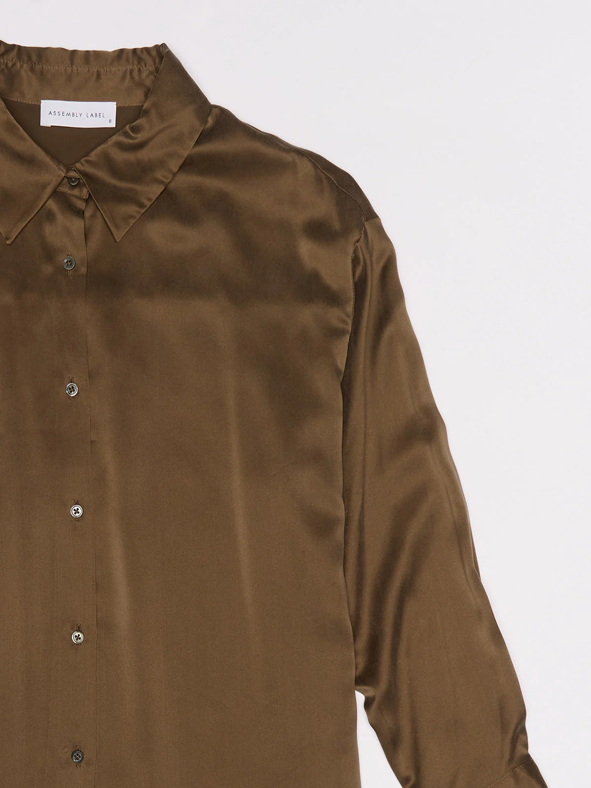 Re-Worn Womens Silk Long Sleeve Shirt - Image 2