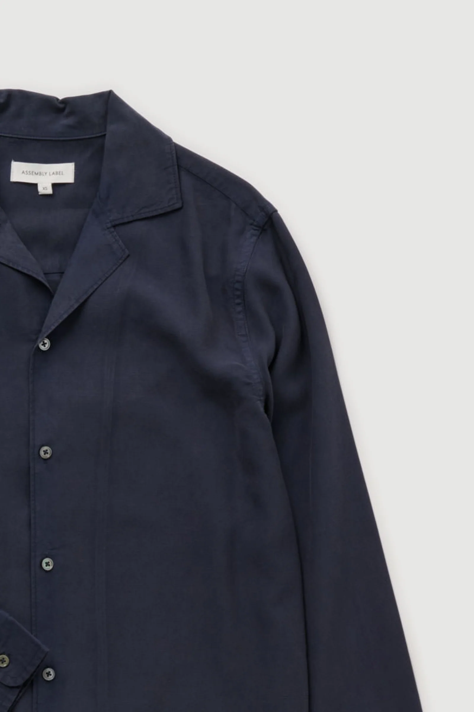 Re-Worn Mens Linen Blend Long Sleeve Shirt - Image 2