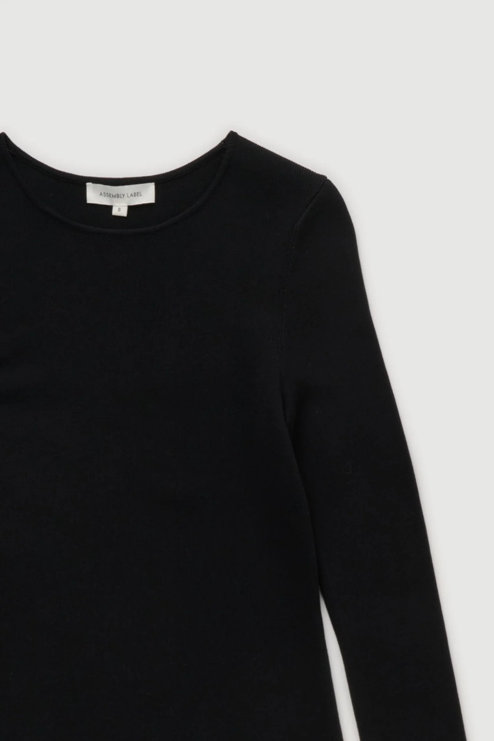 Re-Worn Womens Cotton Blend Textured Long Sleeve Dress - Image 2