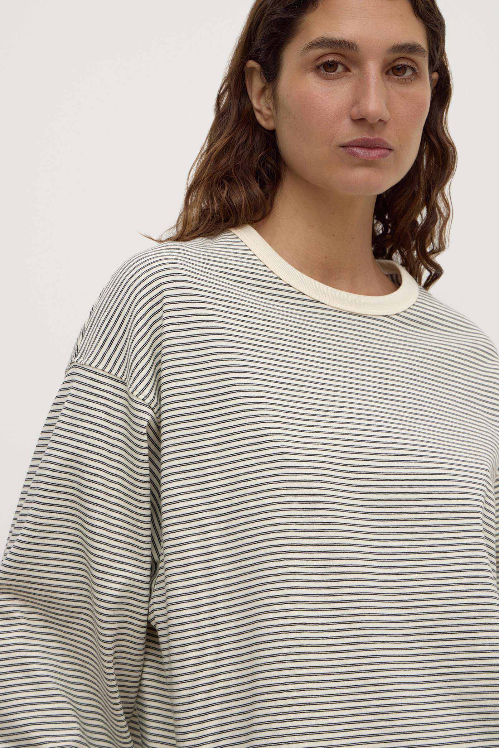 Malone Stripe Wide Sleeve Tee - Image 2