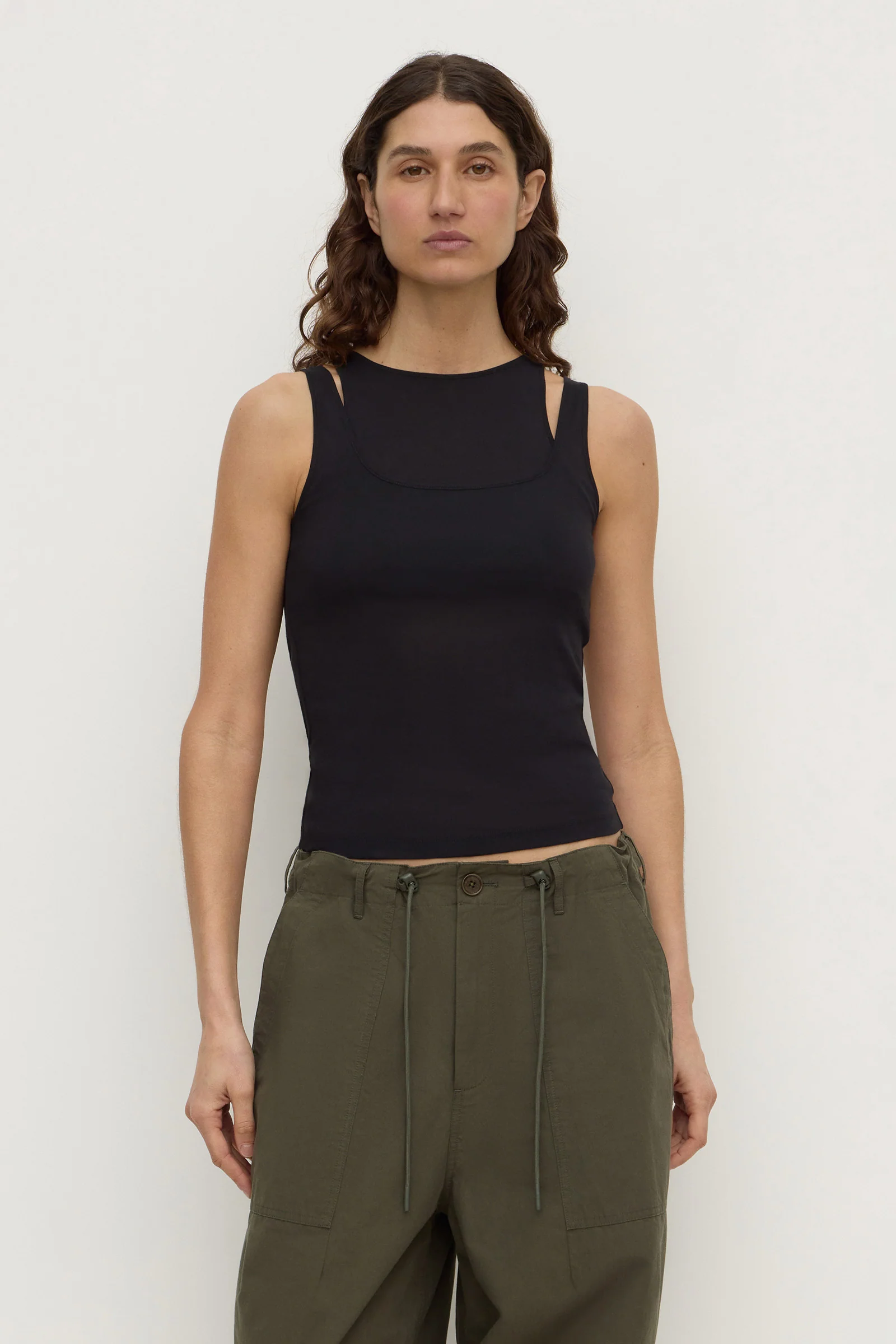 Mika Jersey Layered Tank