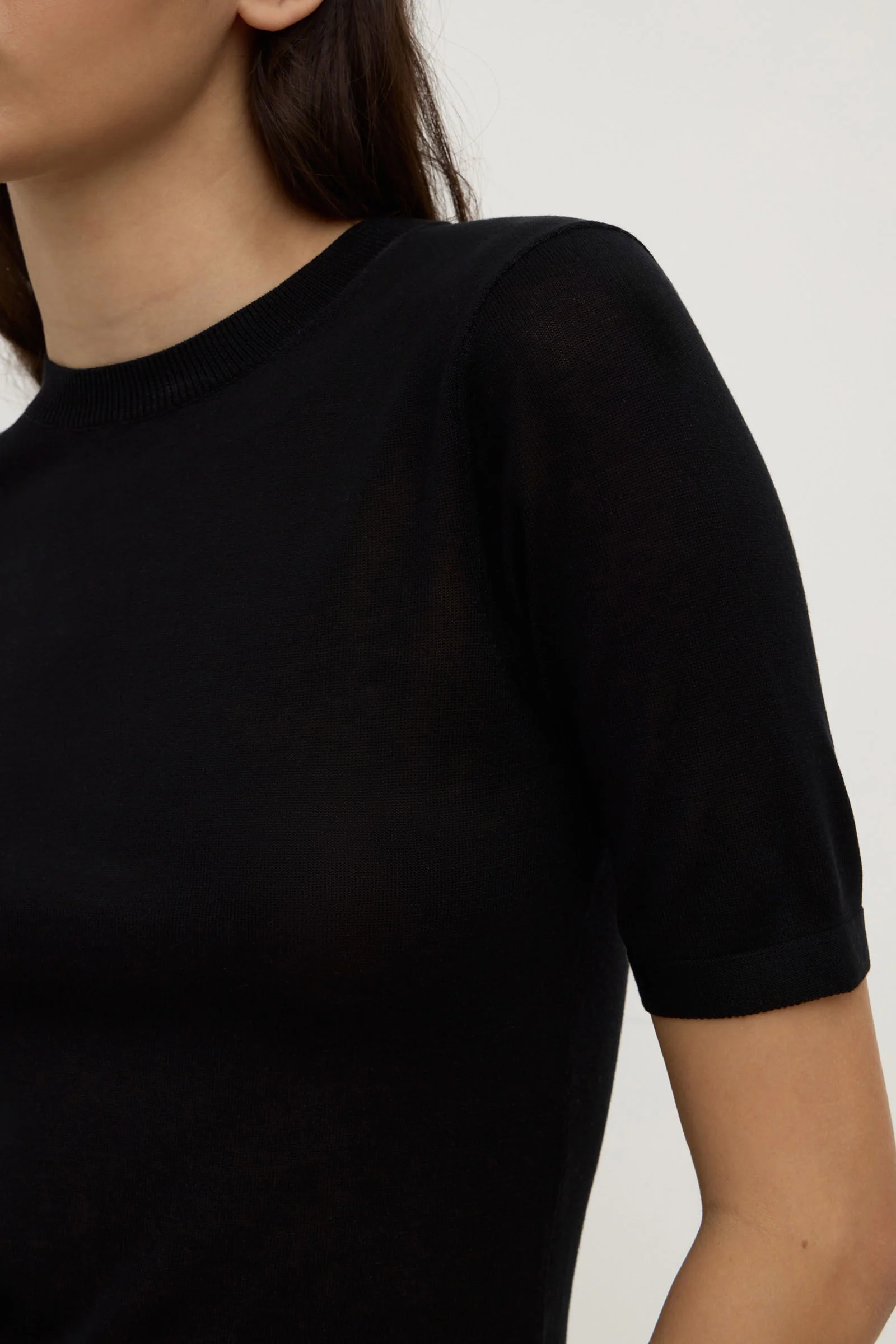 Mina Silk Knit Tee - Image 2