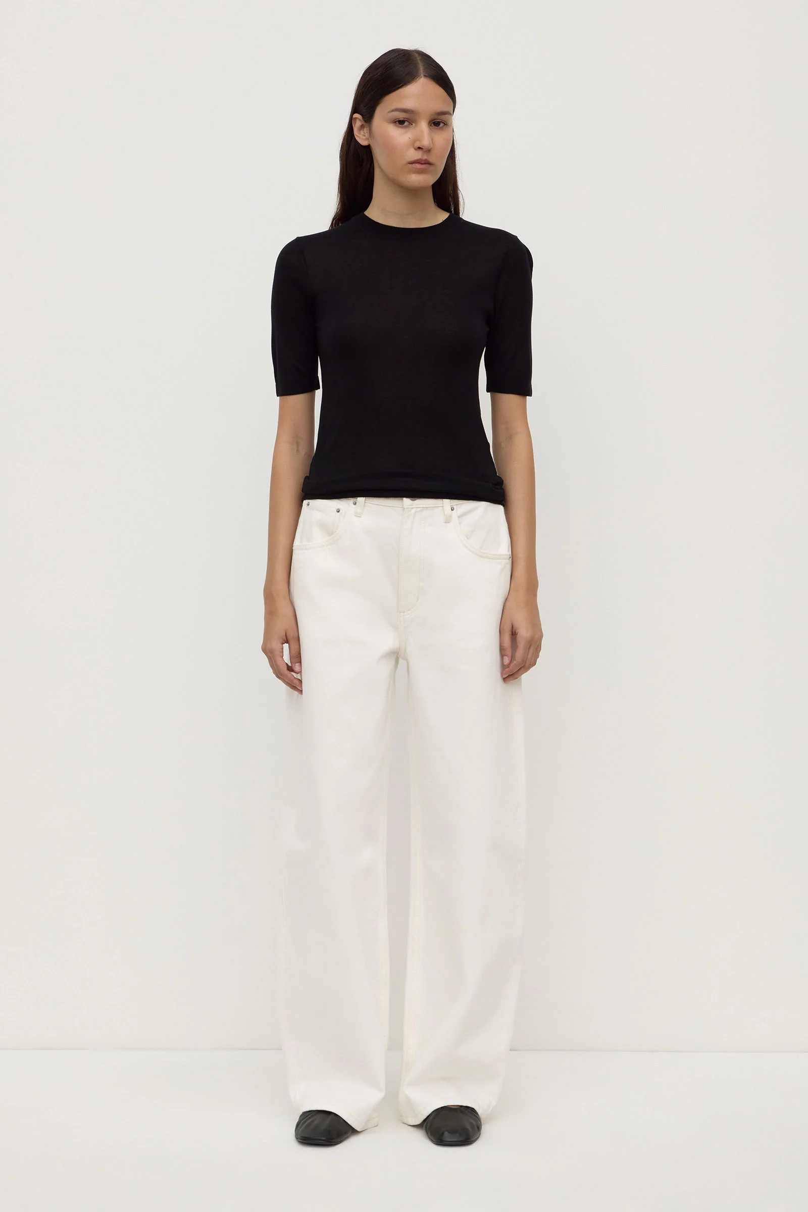 Mina Silk Knit Tee - Image 3