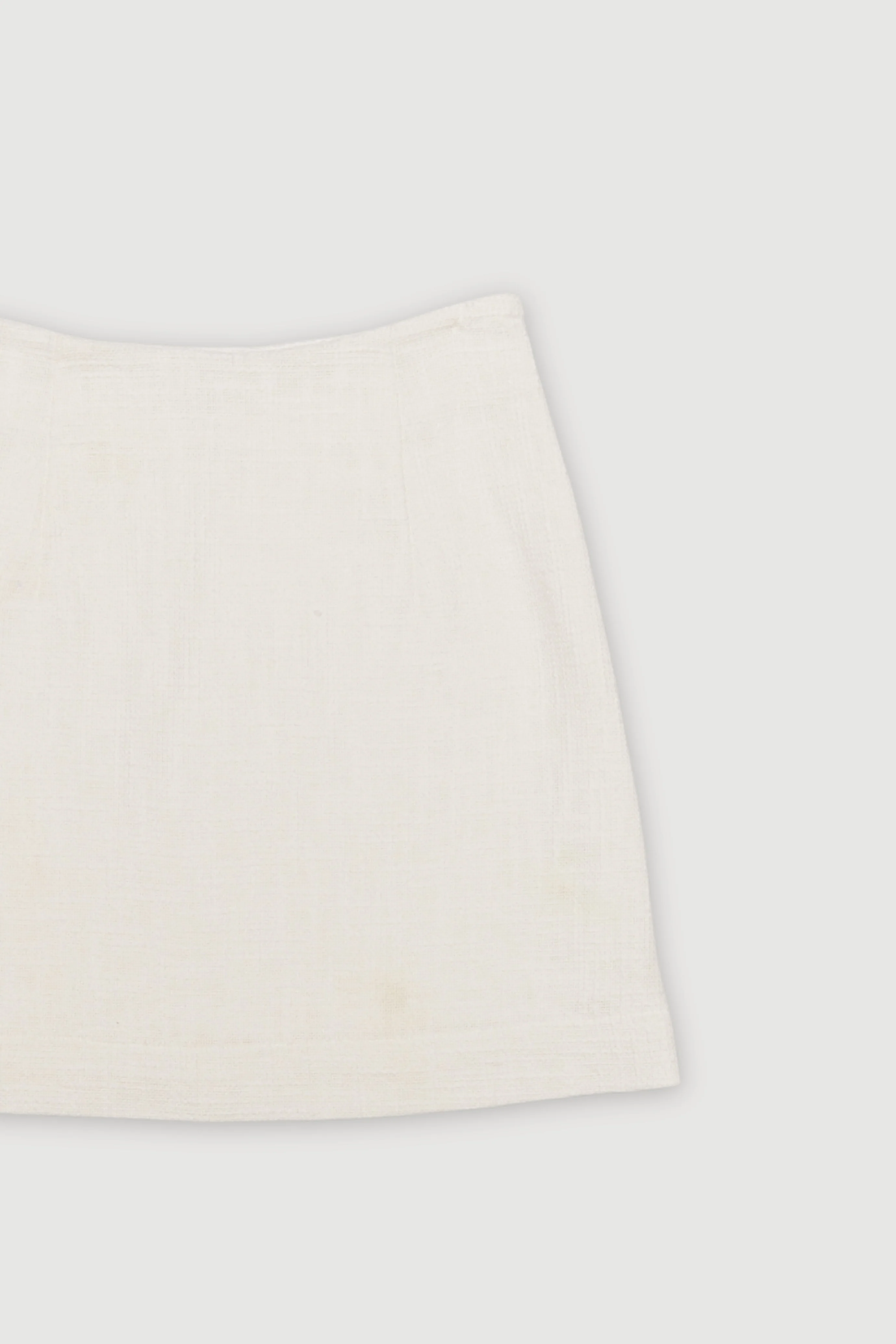 Re-Worn Womens Cotton Textured Mini Skirt - Image 2