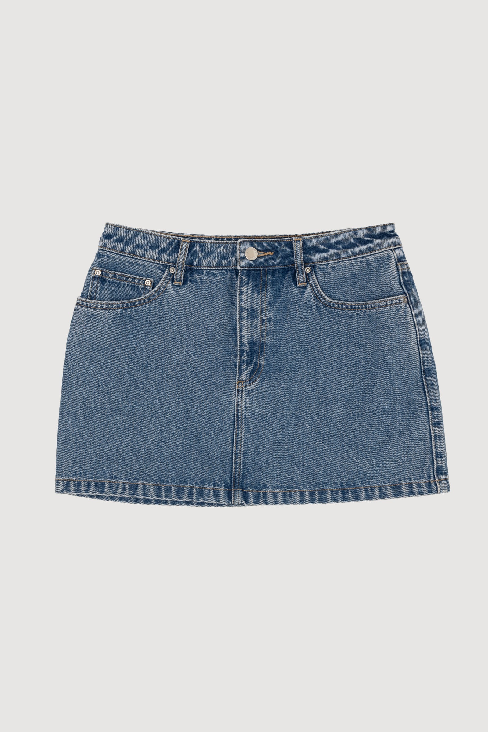 Re-Worn Womens Denim Mini Skirt