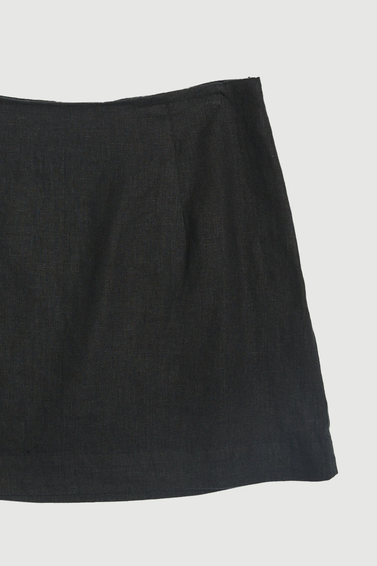 Re-Worn Womens Linen Mini Skirt - Image 2