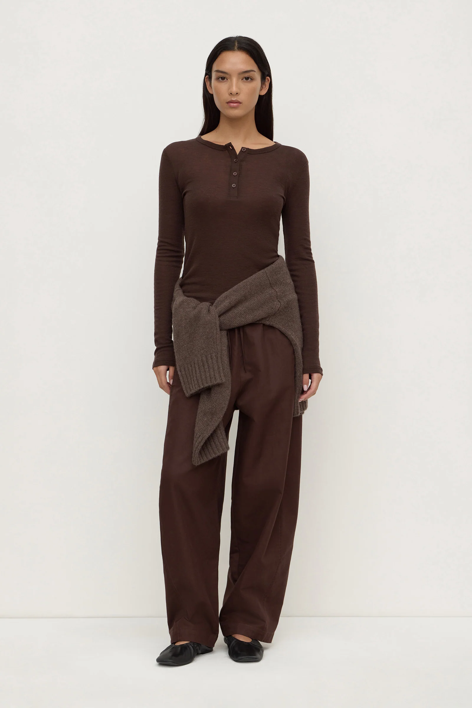 Nora Merino Wool Henley - Image 2