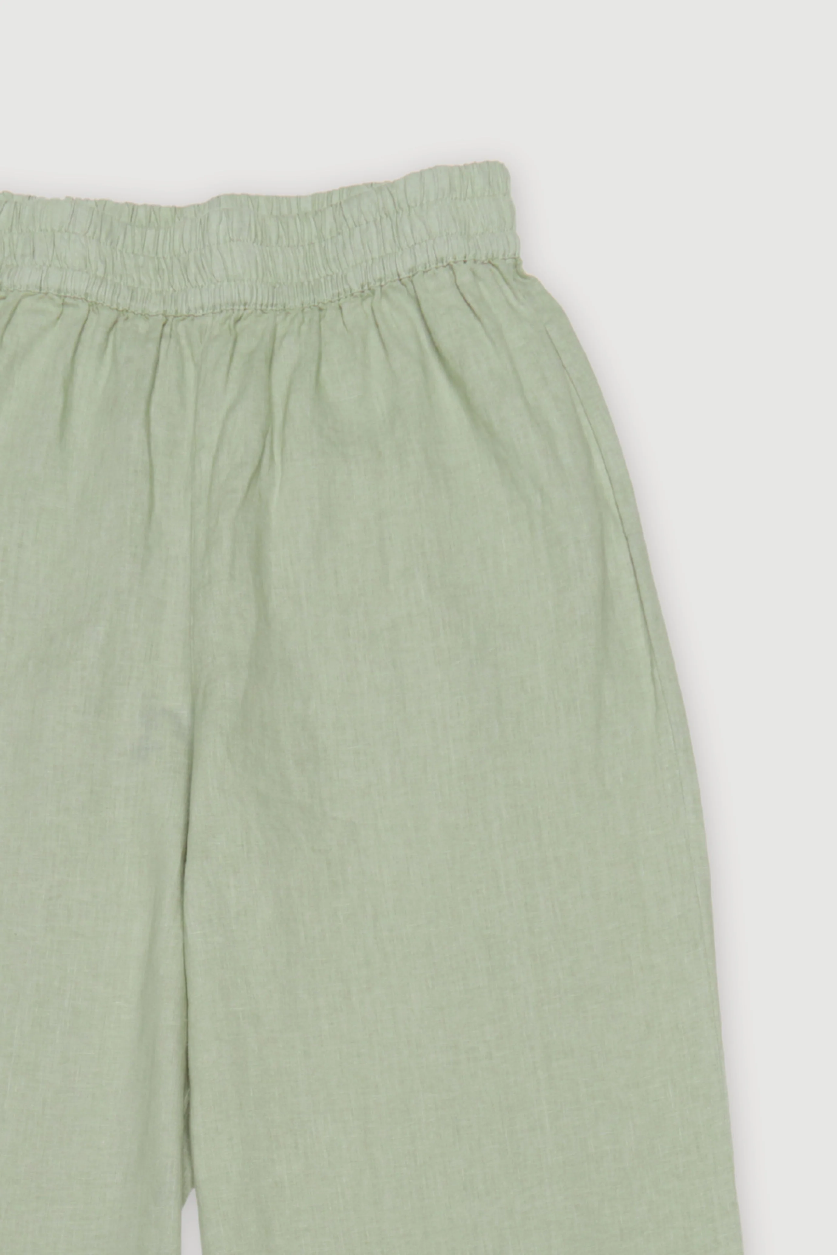 Re-Worn Womens Linen Textured Pant - Image 2