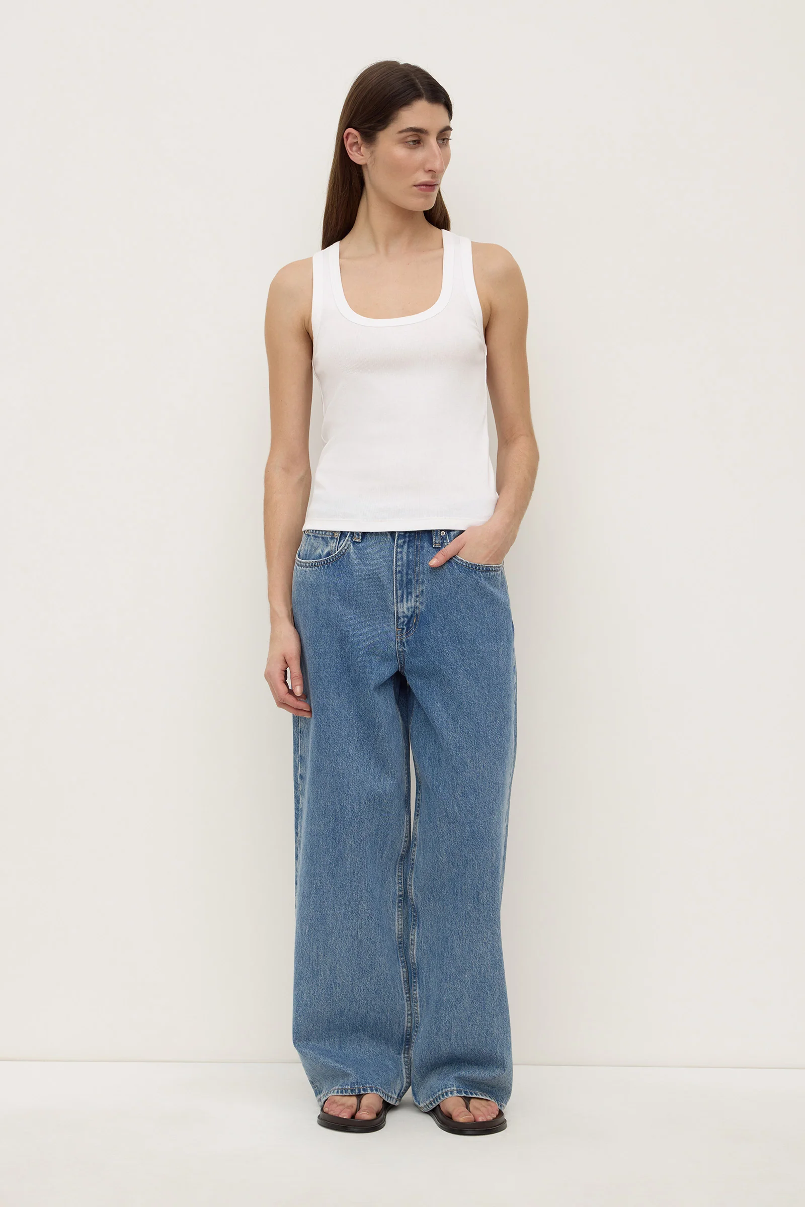 Robyn Scoop Neck Rib Tank - Image 3