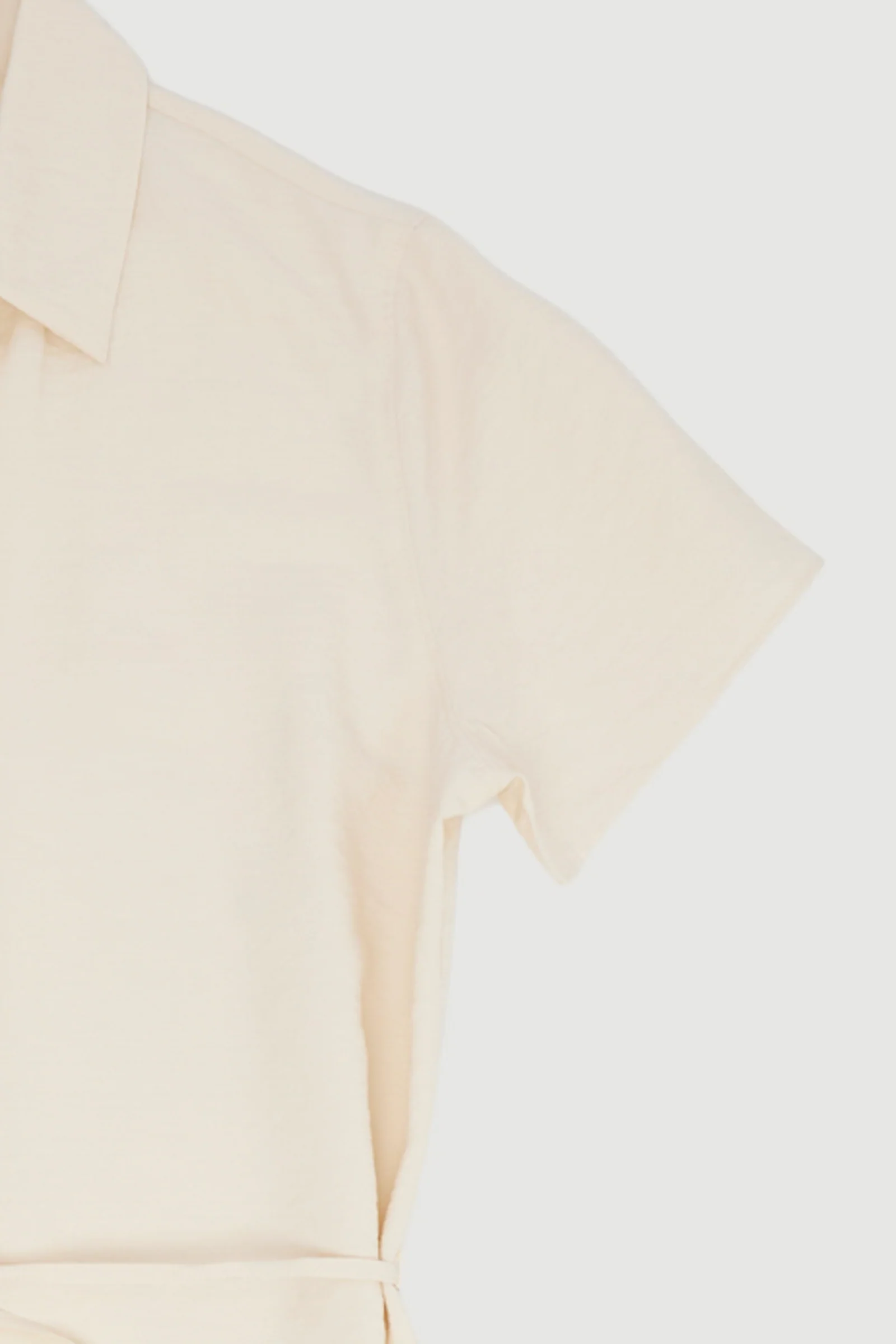 Re-Worn Womens Silk Blend Textured Shirt Dress - Image 2