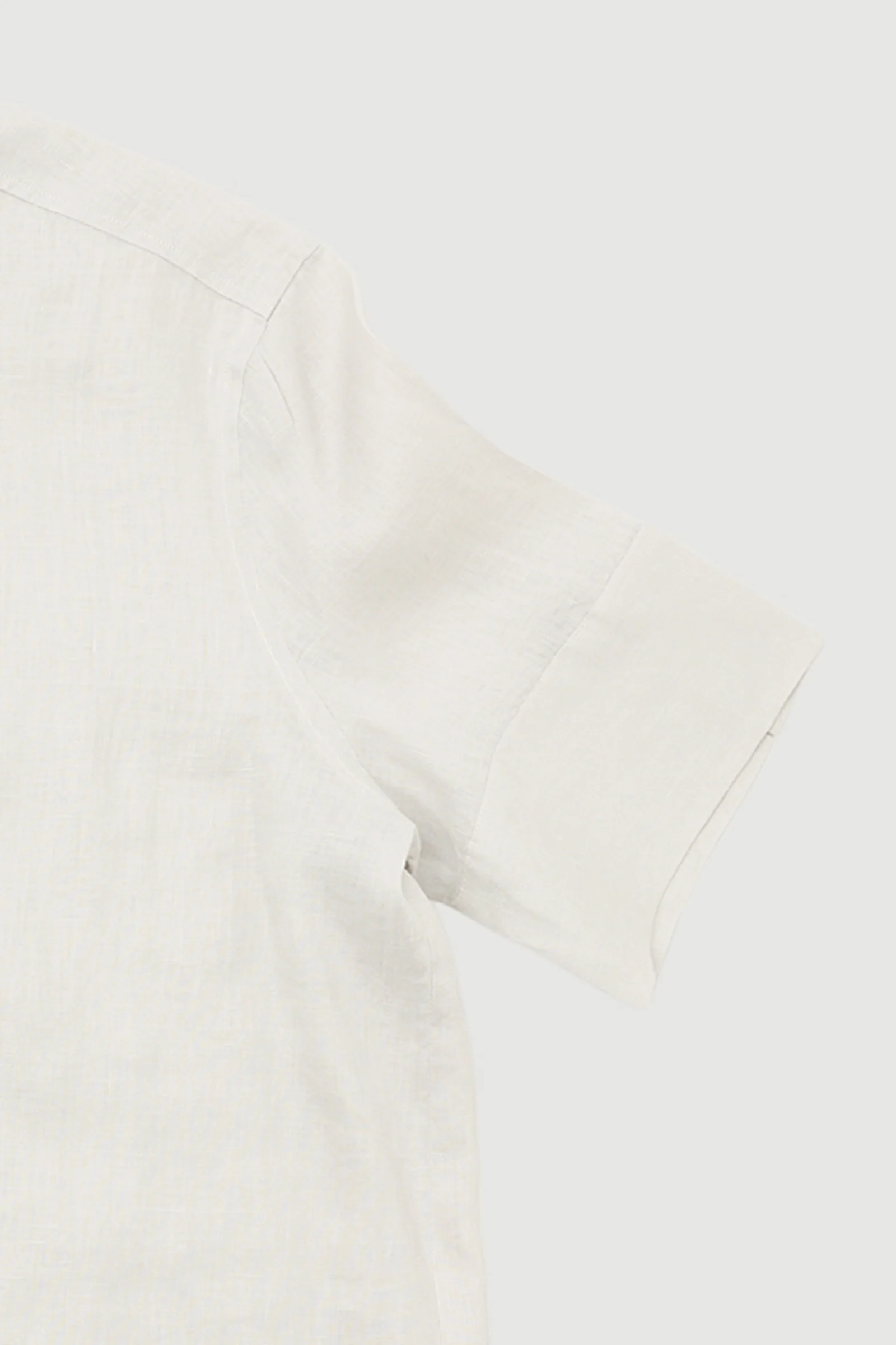 Re-Worn Womens Linen Short Sleeve Shirt - Image 2