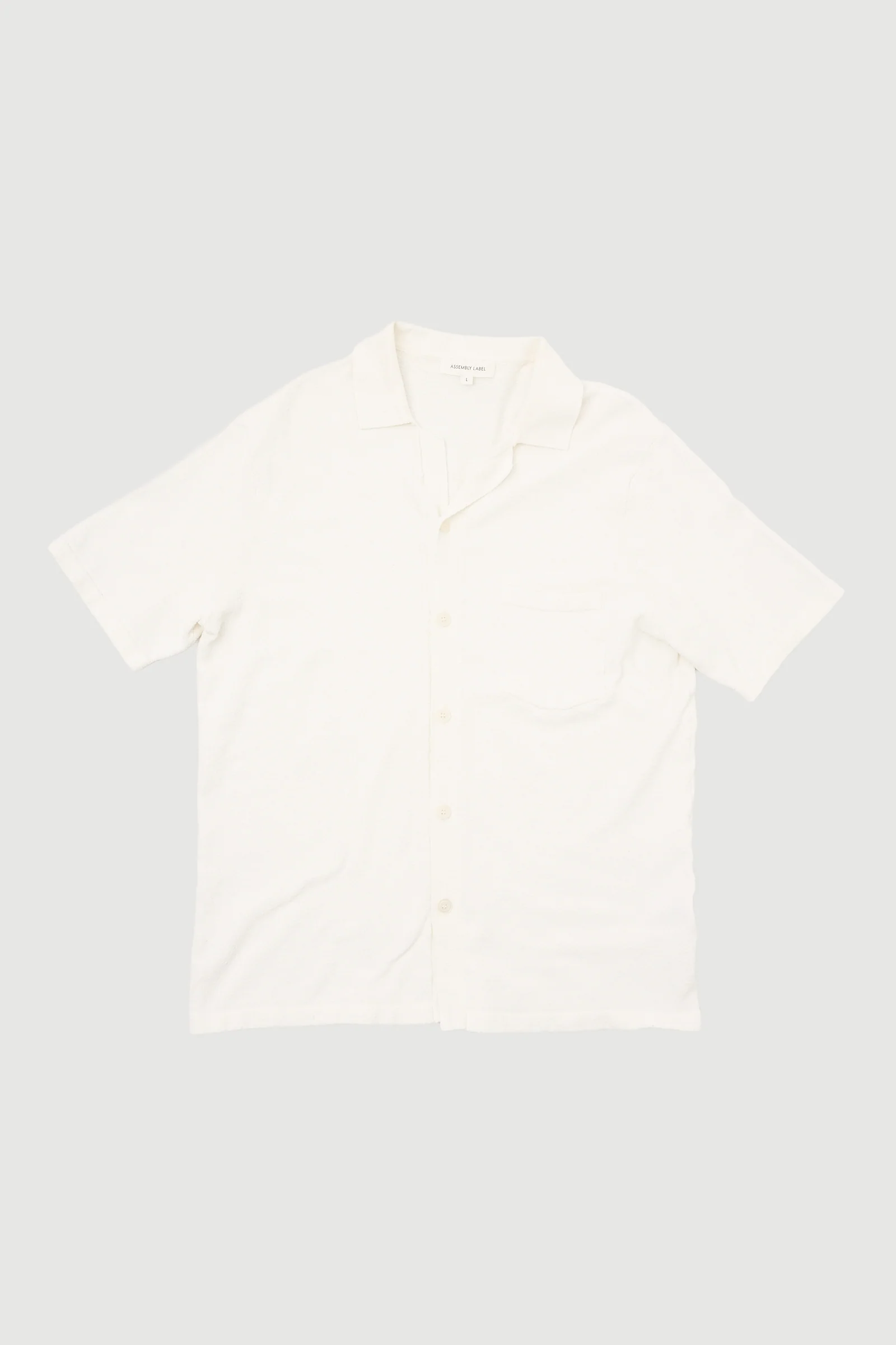 Re-Worn Mens Textured Short Sleeve Shirt