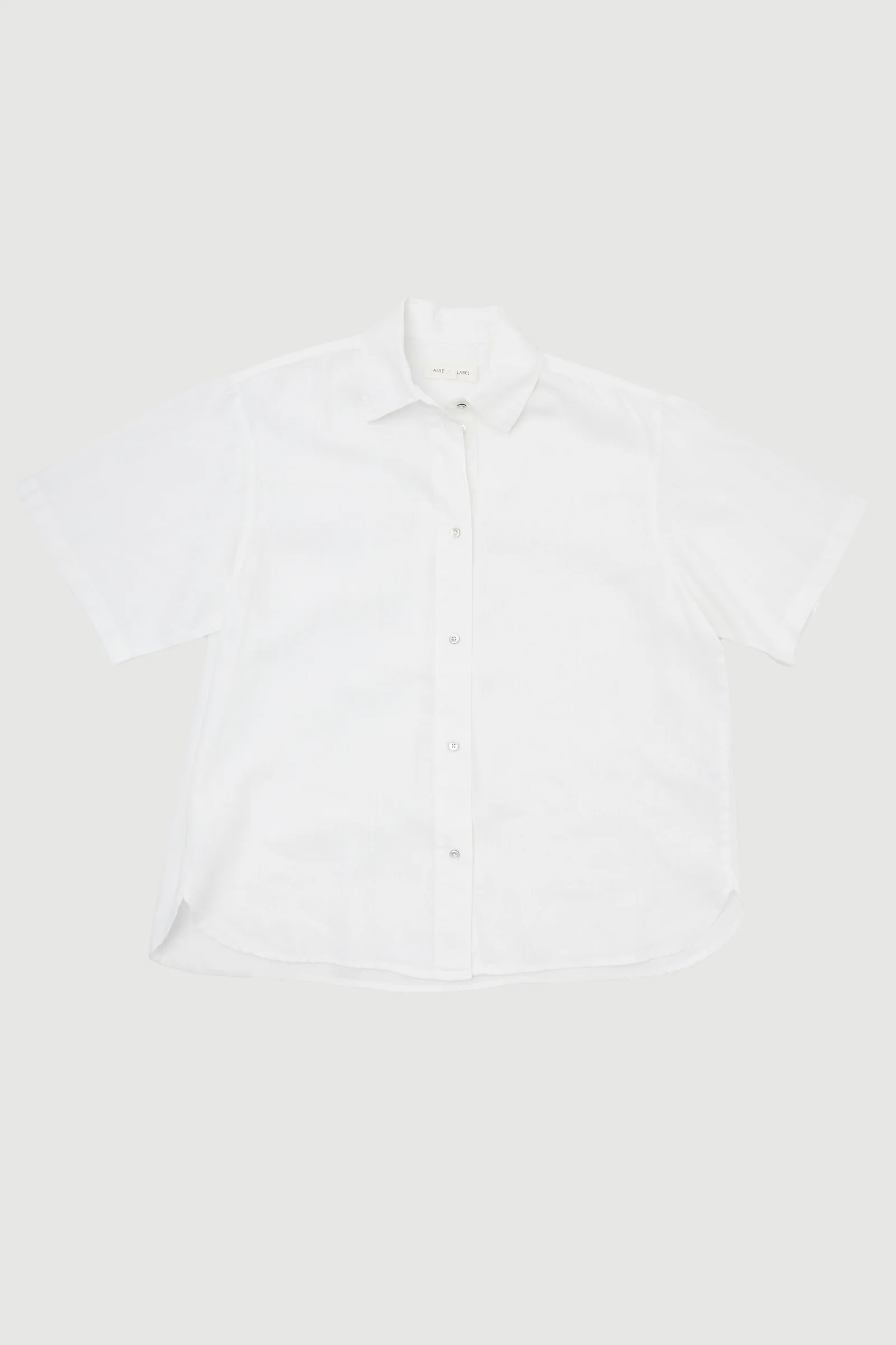 Re-Worn Womens Linen Short Sleeve Shirt