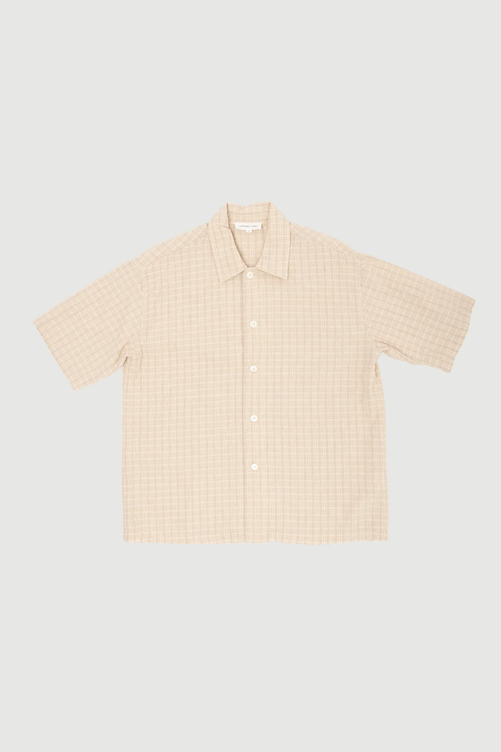 Re-Worn Mens Linen Blend Short Sleeve Shirt