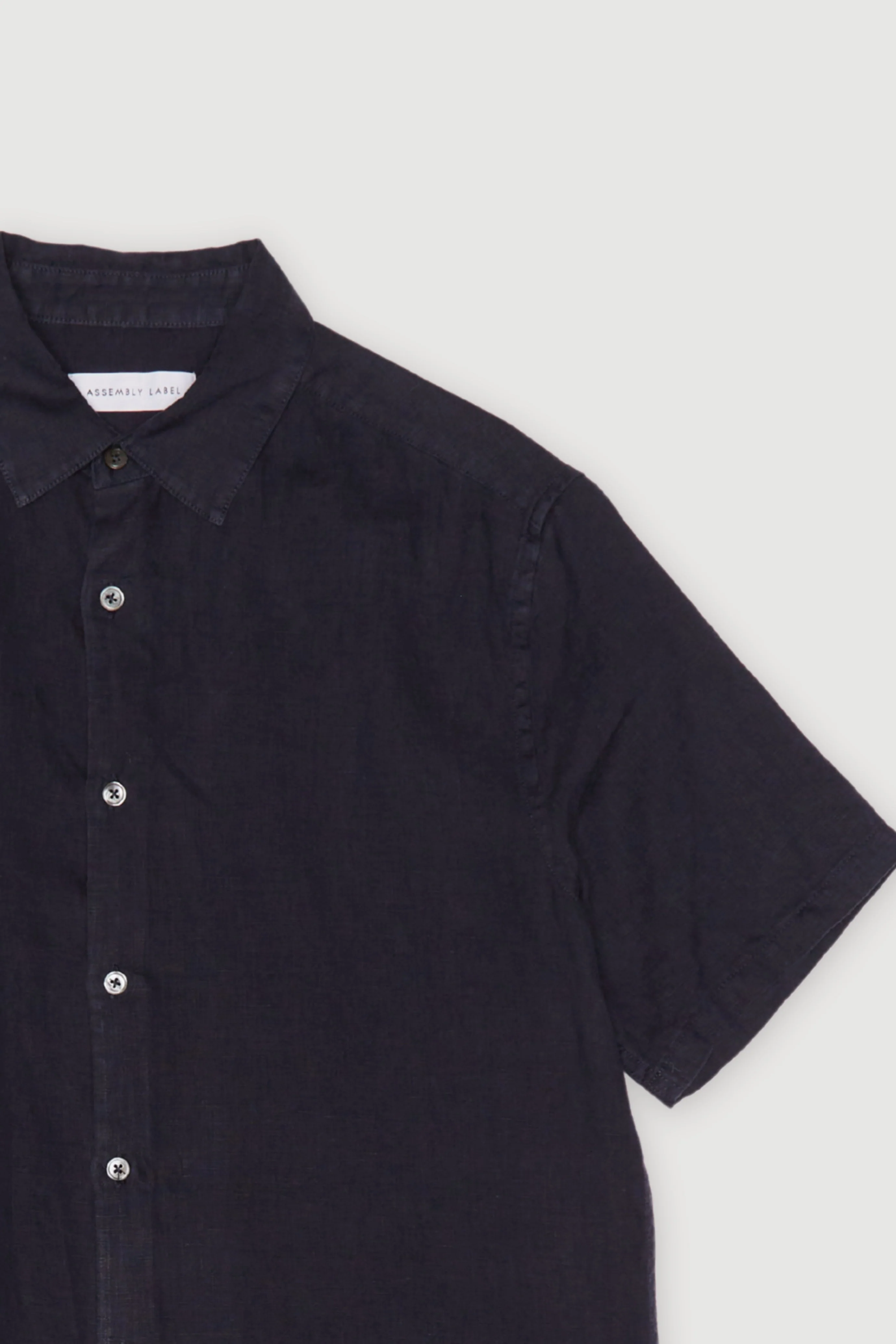 Re-Worn Mens Linen Short Sleeve Shirt - Image 2