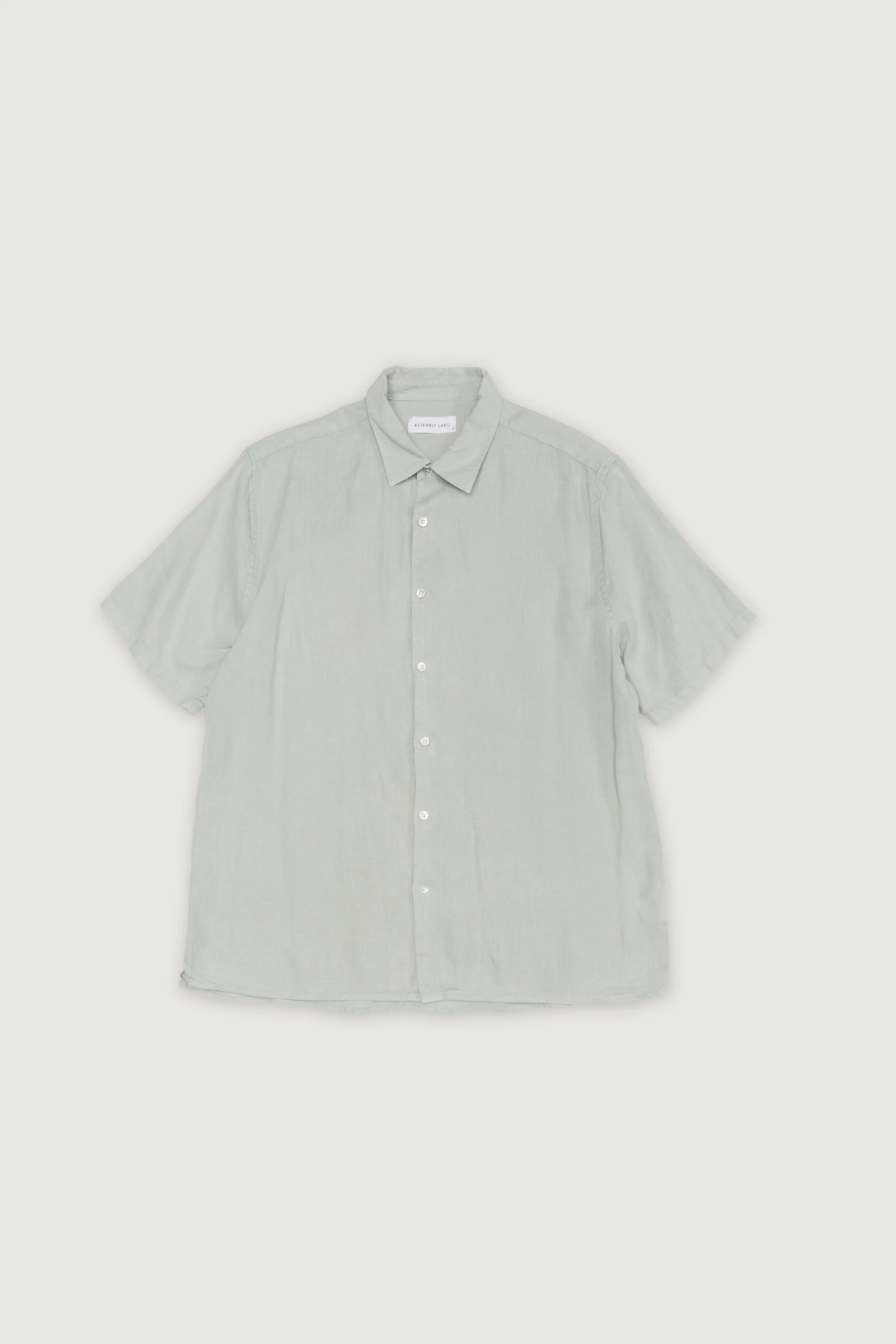 Re-Worn Mens Linen Short Sleeve Shirt