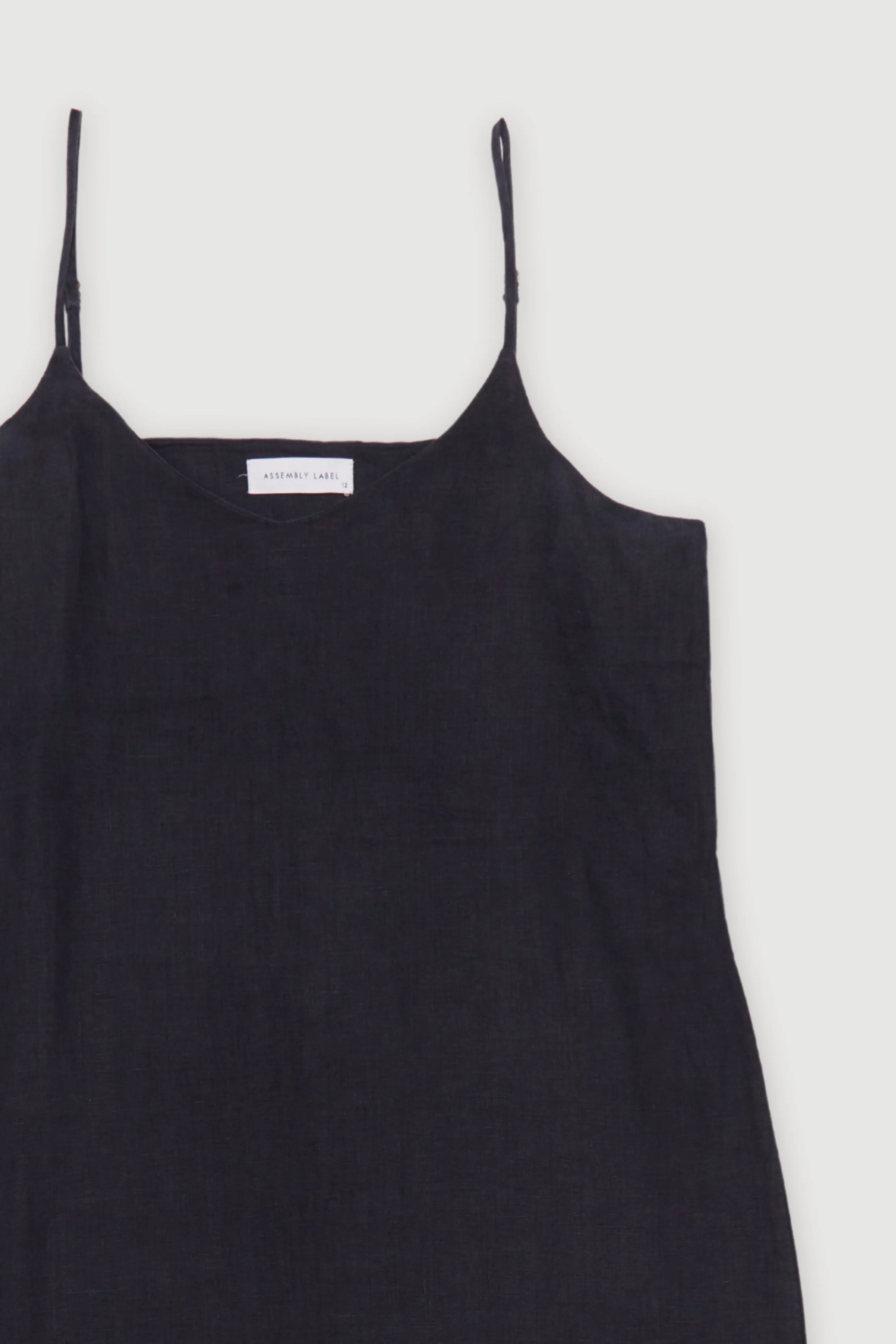 Re-Worn Womens Linen Textured Slip Dress - Image 2