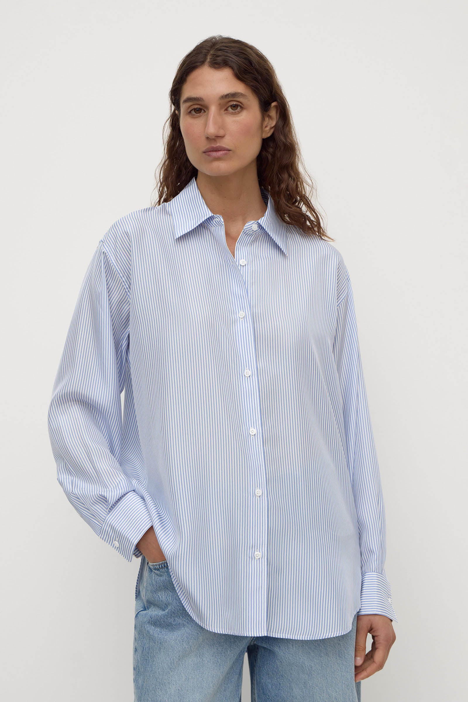 Spencer Stripe Silk Shirt - Image 5