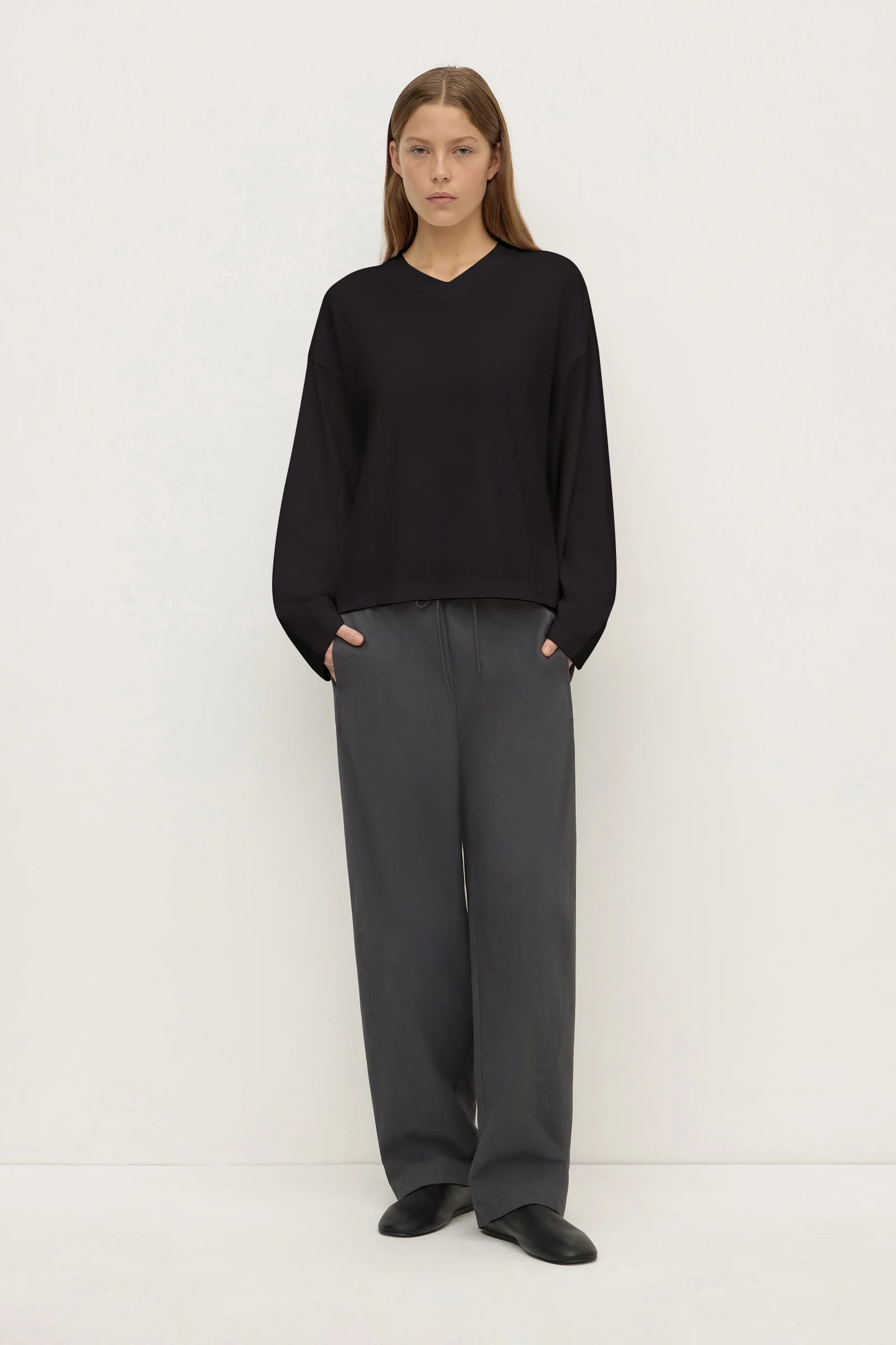 Stella V Neck Long Sleeve Tee - Image 2