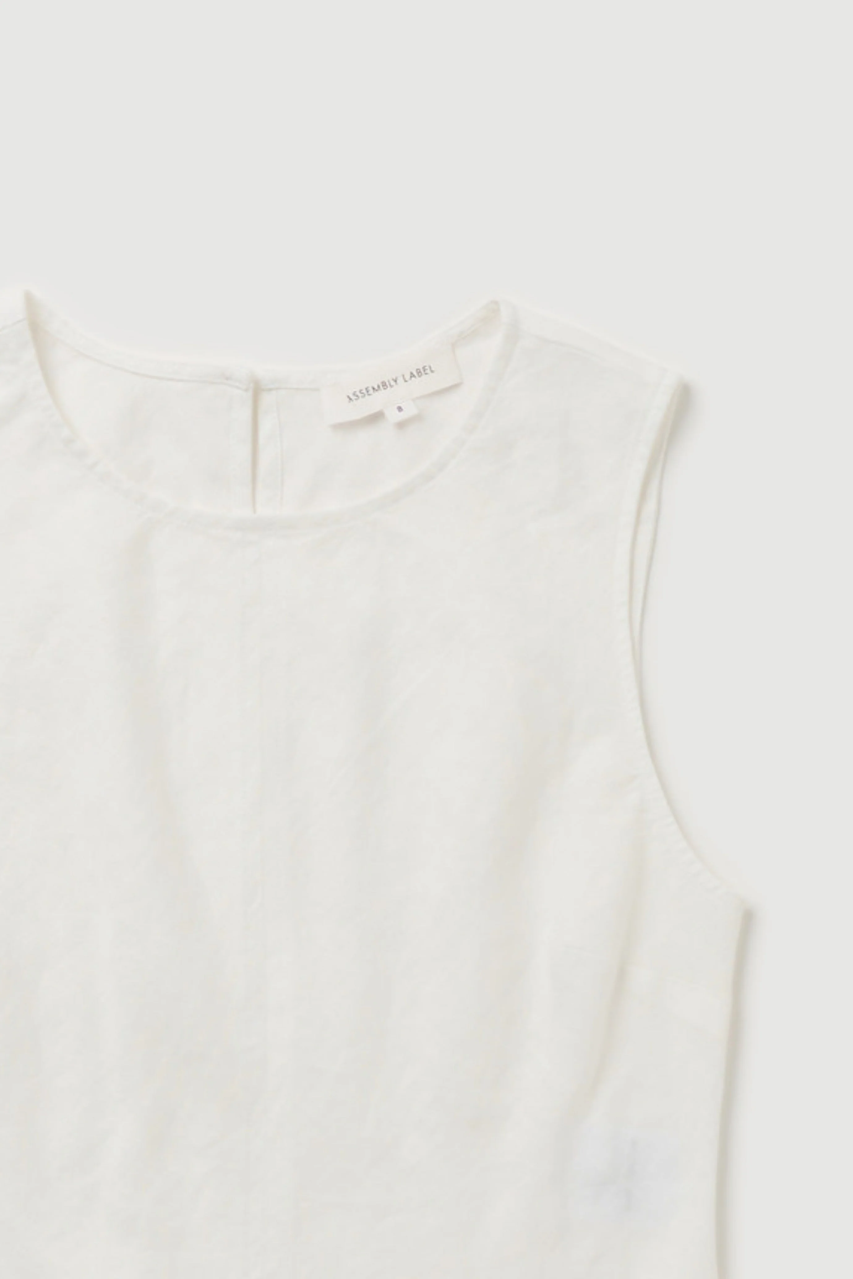 Re-Worn Womens Linen Textured Tank - Image 2