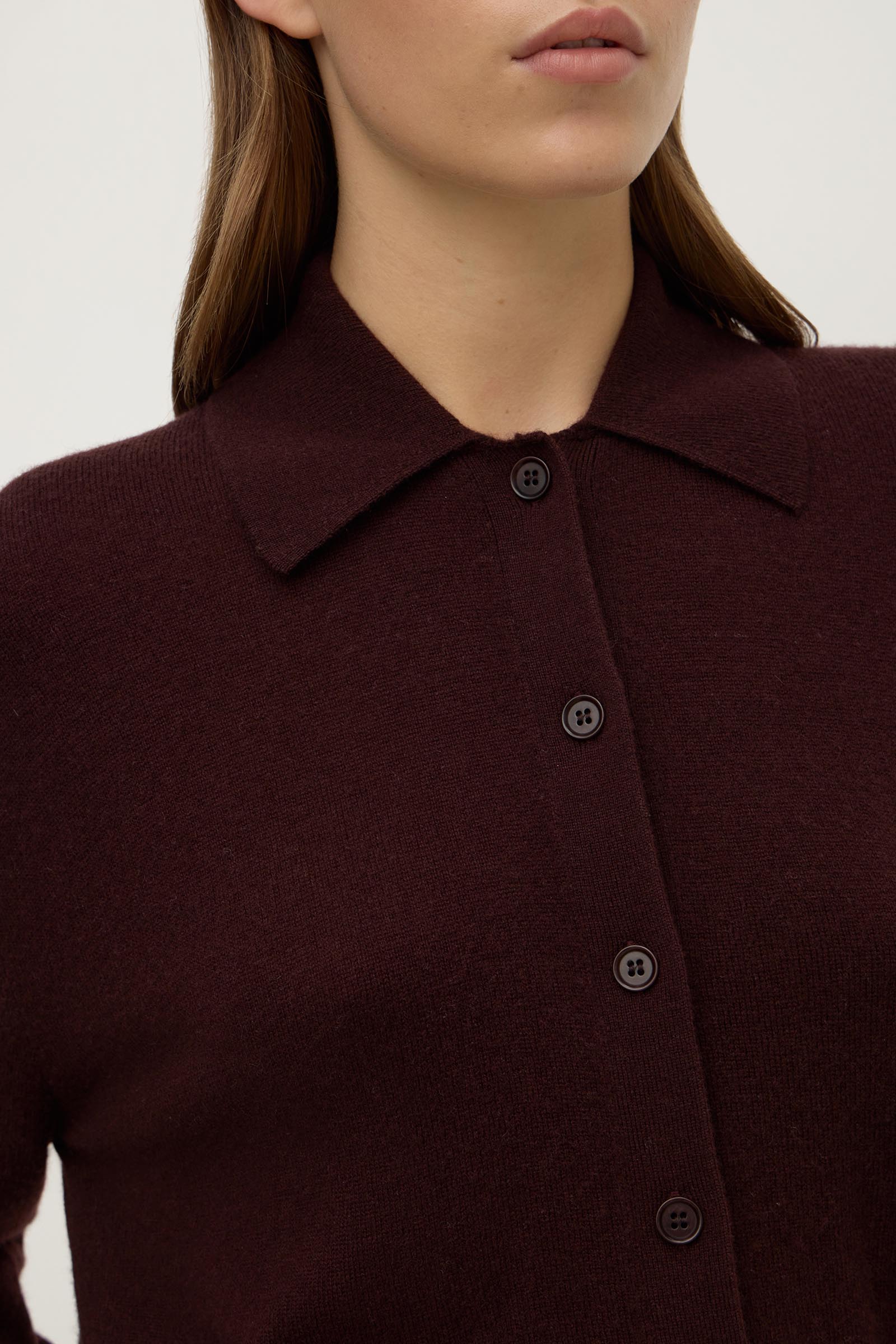 Wool Cashmere Knit Cardigan - Image 2