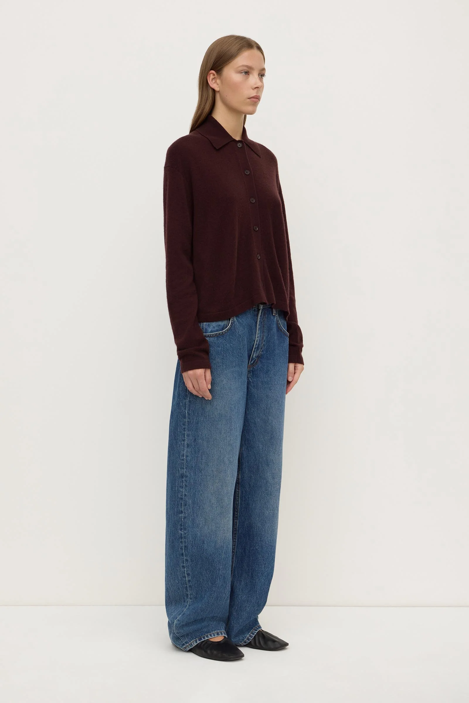 Wool Cashmere Knit Cardigan - Image 3