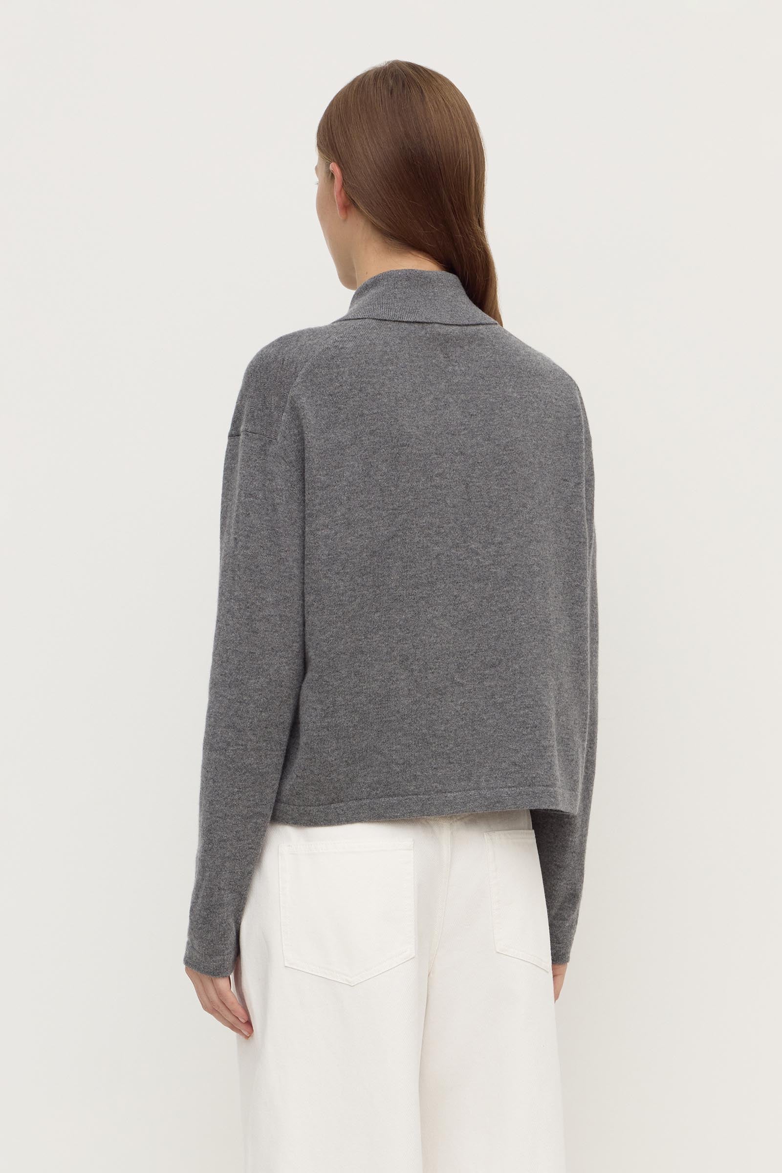 Wool Cashmere Knit Cardigan - Image 5