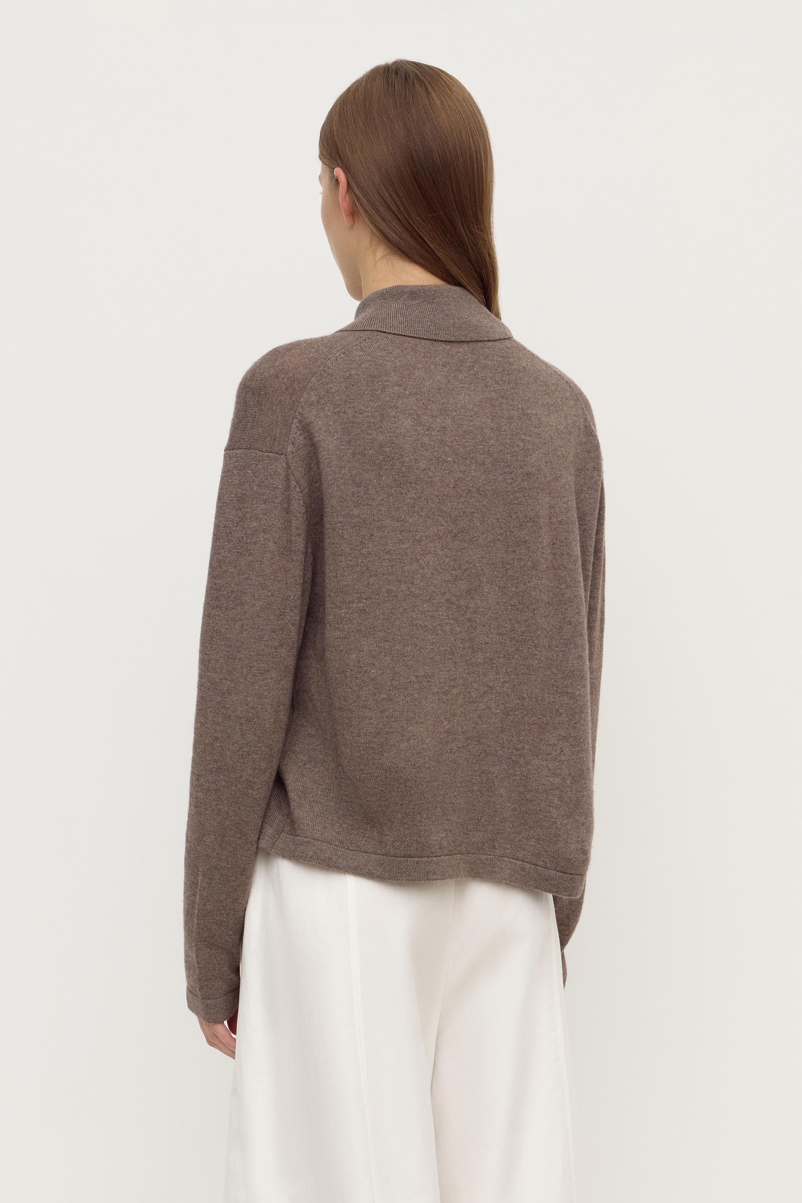 Wool Cashmere Knit Cardigan - Image 5