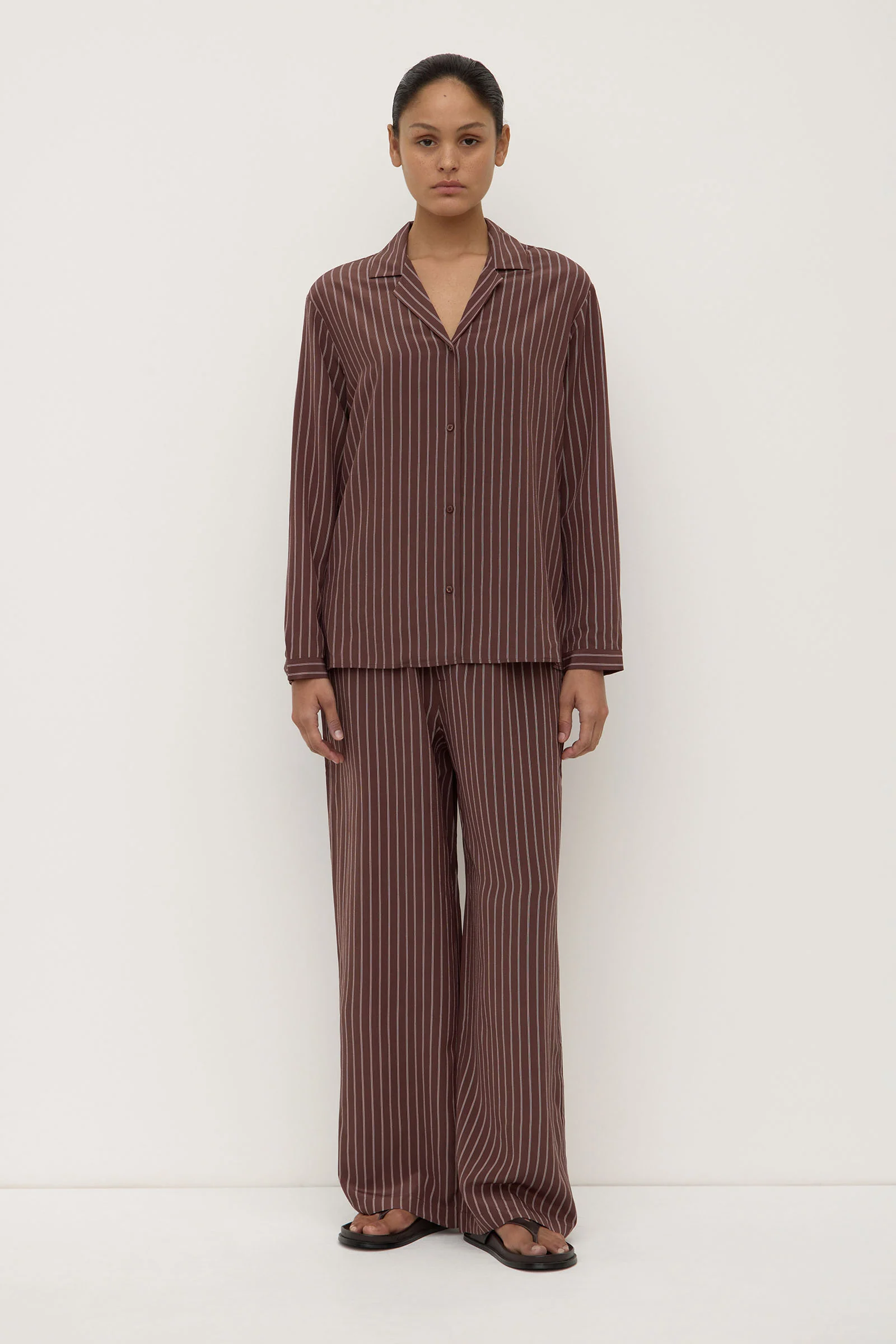 Zayla Silk Stripe Shirt - Image 3