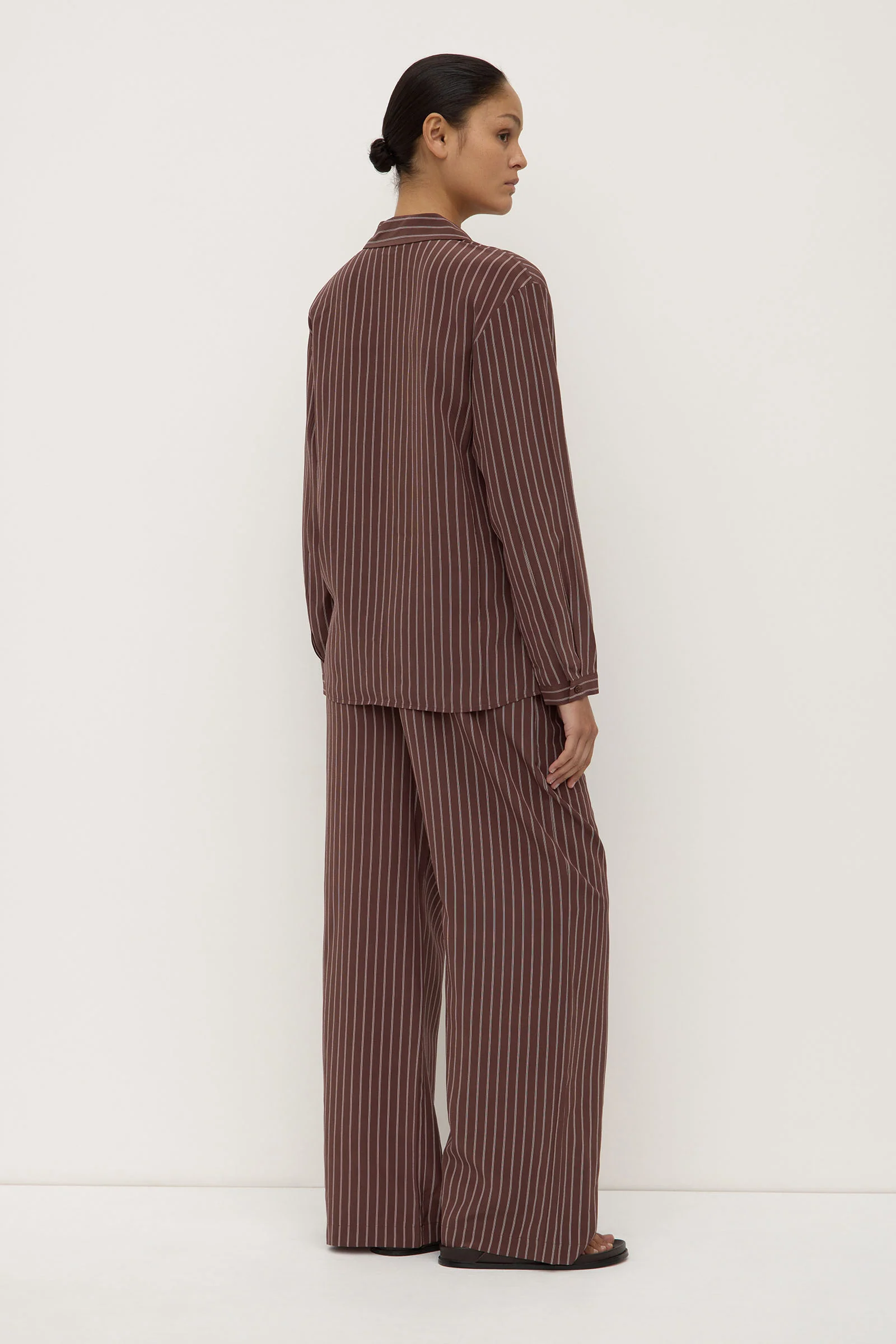 Zayla Silk Stripe Shirt - Image 5